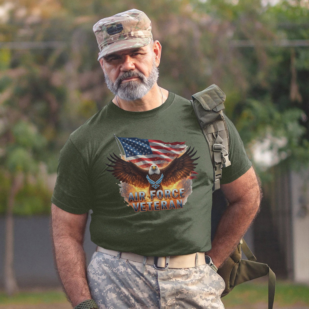 Air Force Veteran US Military Patriotic T-Shirt product image 6