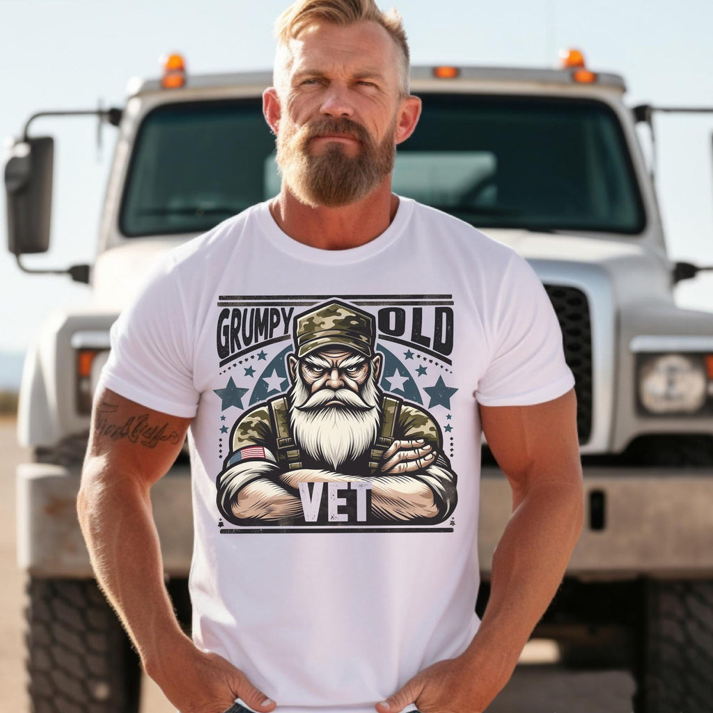 Grumpy Old Vet US Military Patriotic T-Shirt product image 8