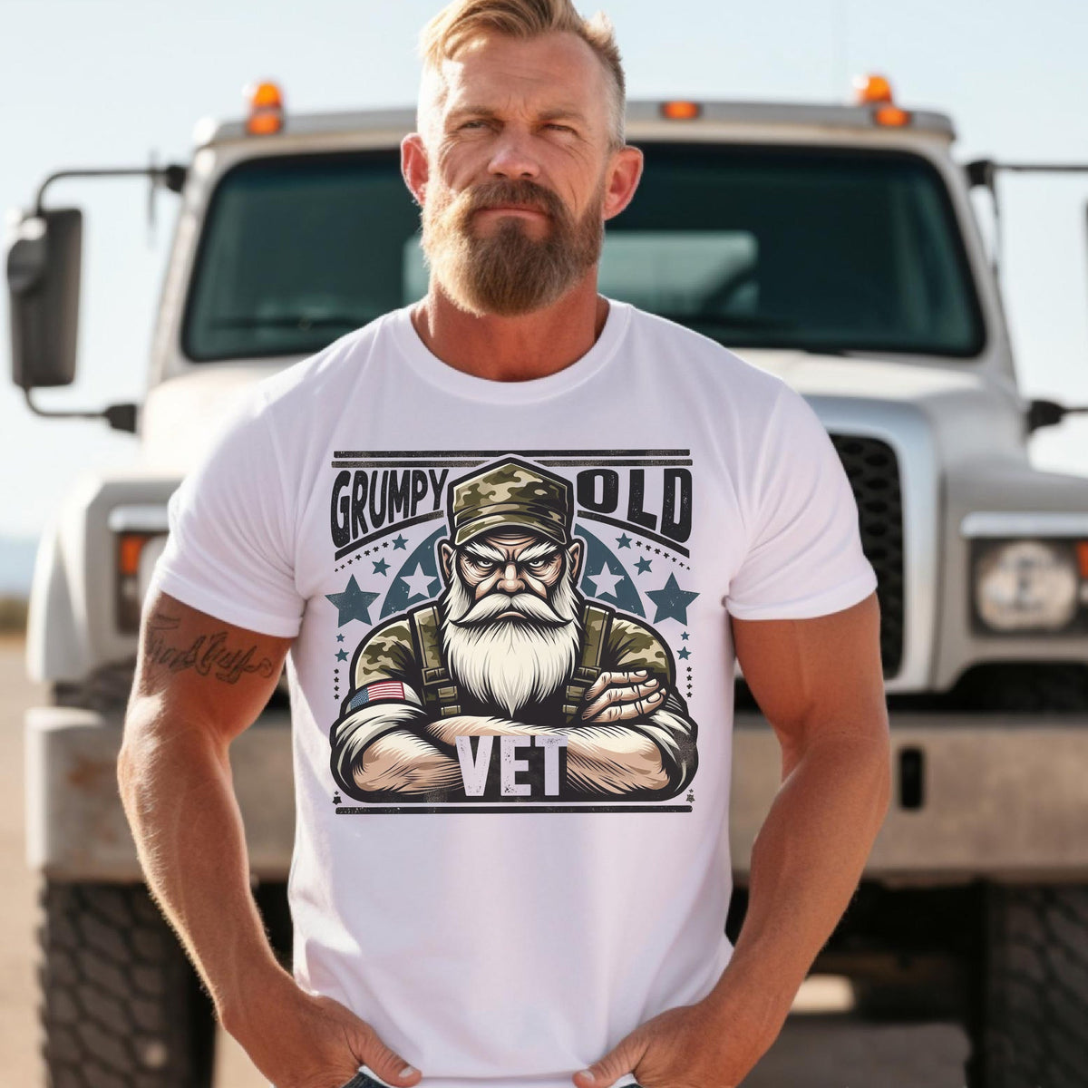 Grumpy Old Vet US Military Patriotic T-Shirt product image 8