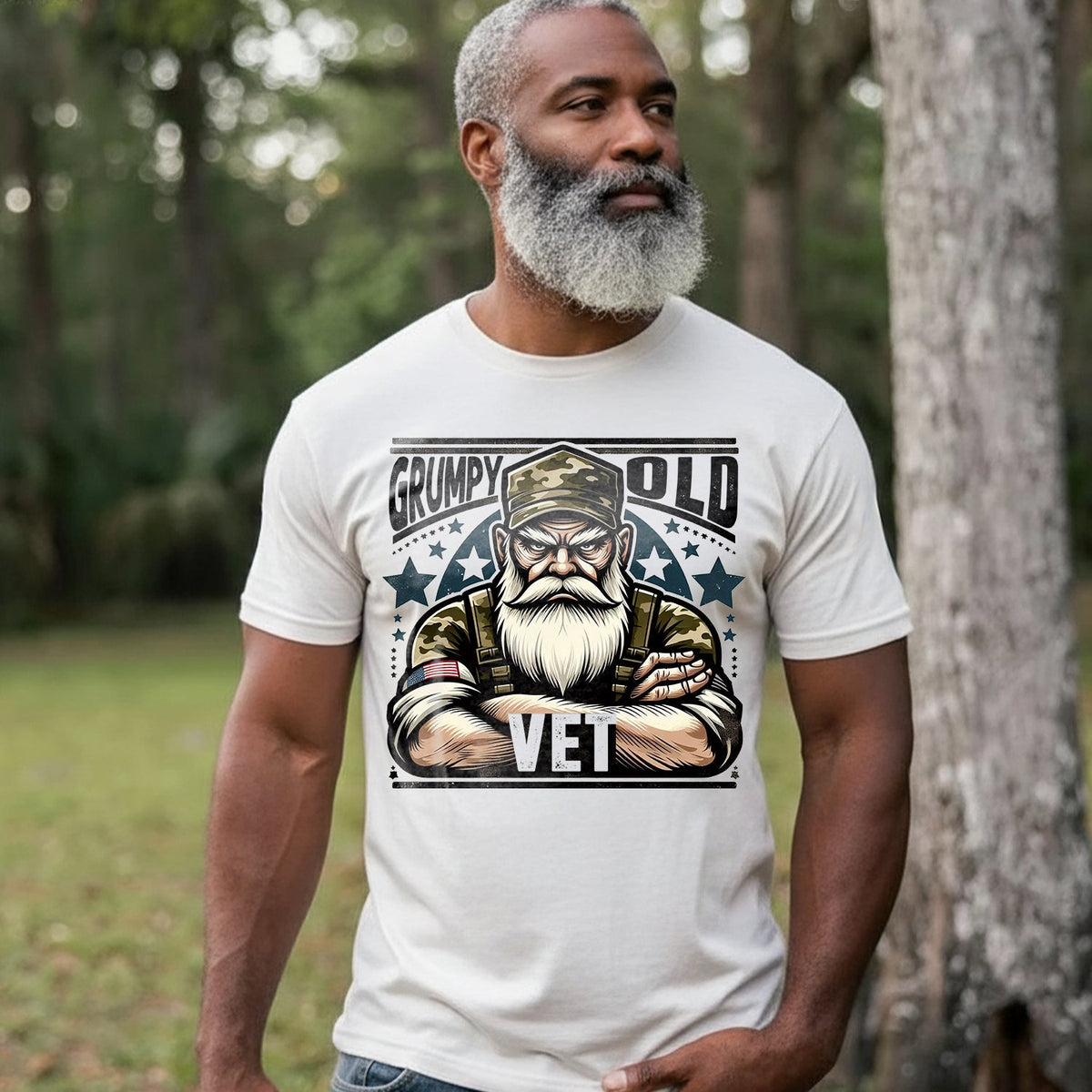 Grumpy Old Vet US Military Patriotic T-Shirt product image 3