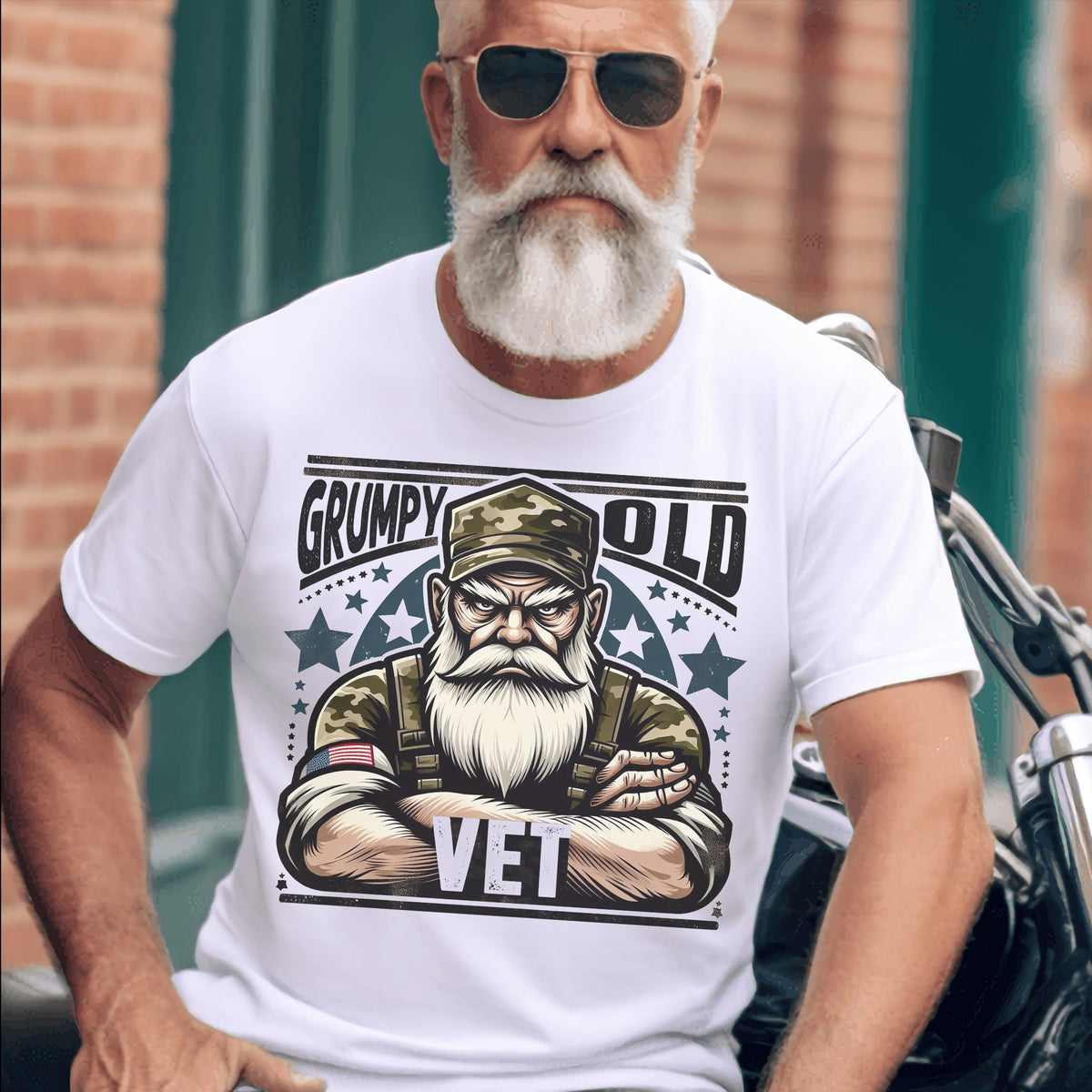 Grumpy Old Vet US Military Patriotic T-Shirt product image 7
