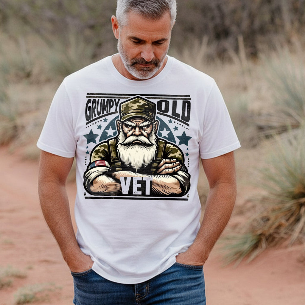Grumpy Old Vet US Military Patriotic T-Shirt product image 5