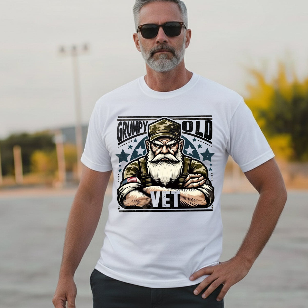 Grumpy Old Vet US Military Patriotic T-Shirt product image 4