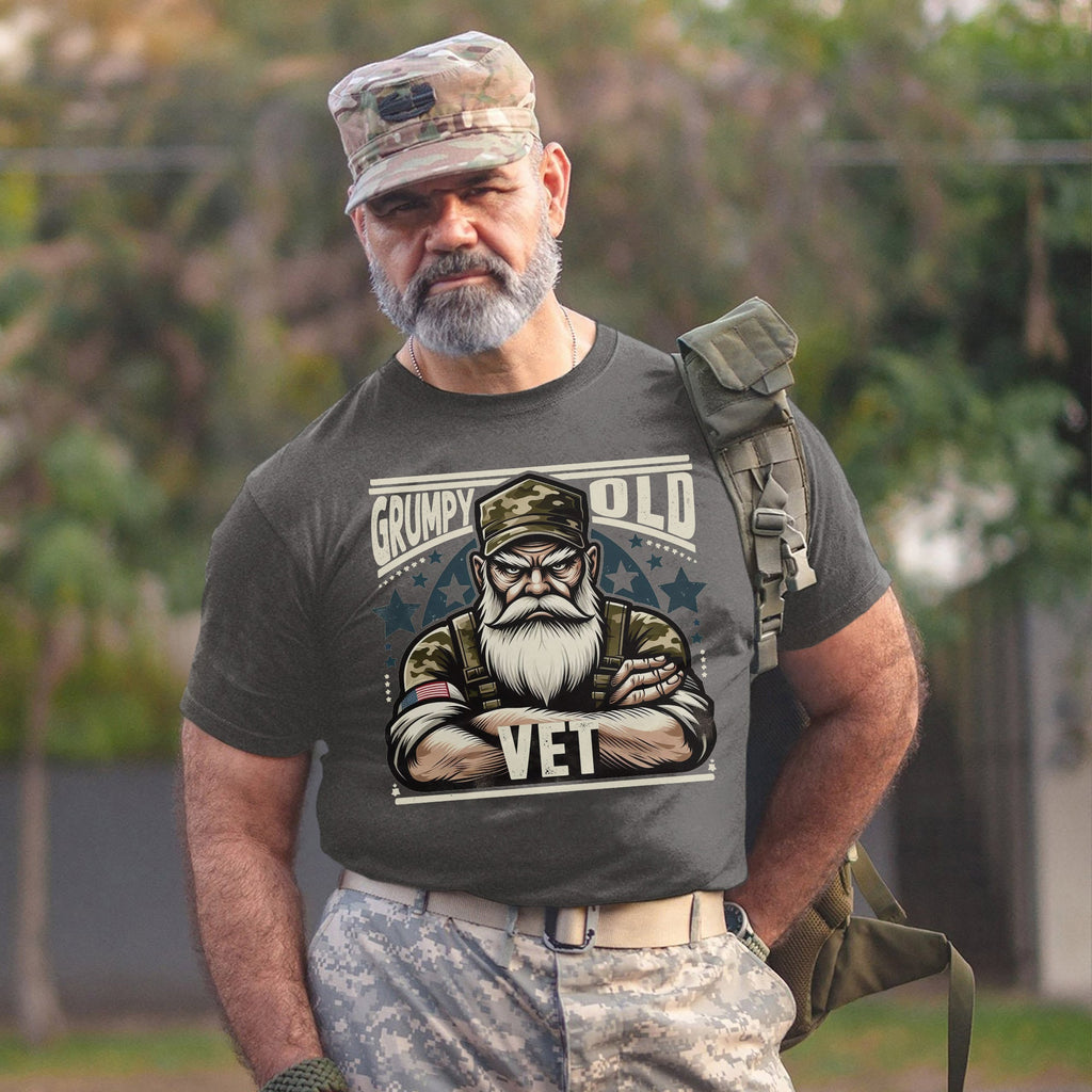 Grumpy Old Vet US Military Patriotic T-Shirt product image 11