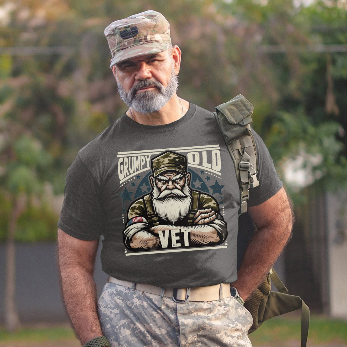 Grumpy Old Vet US Military Patriotic T-Shirt product image 11