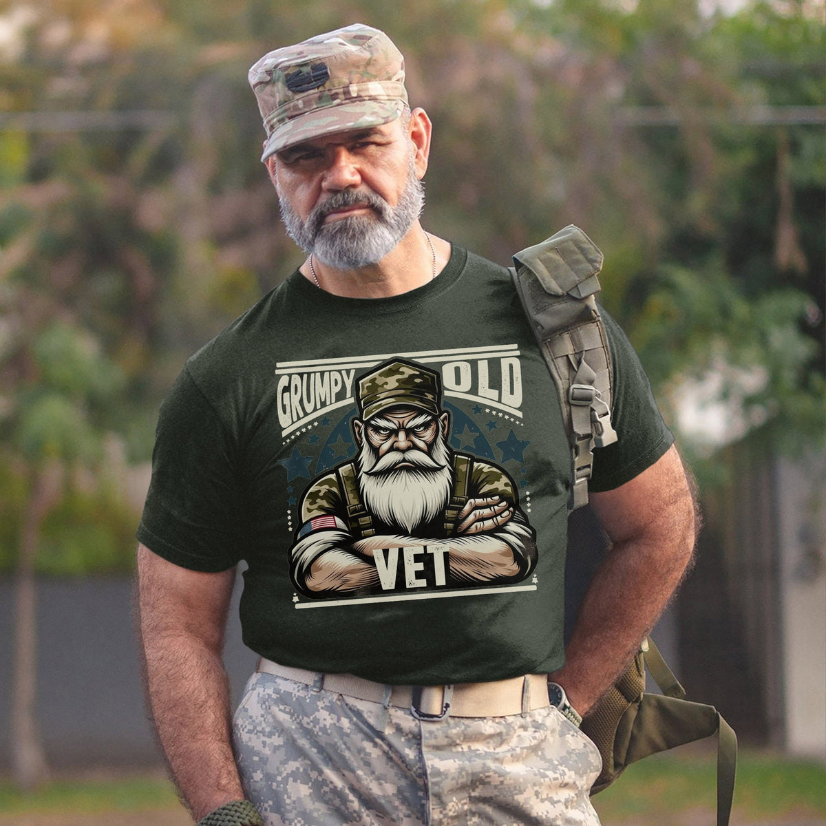 Grumpy Old Vet US Military Patriotic T-Shirt product image 13