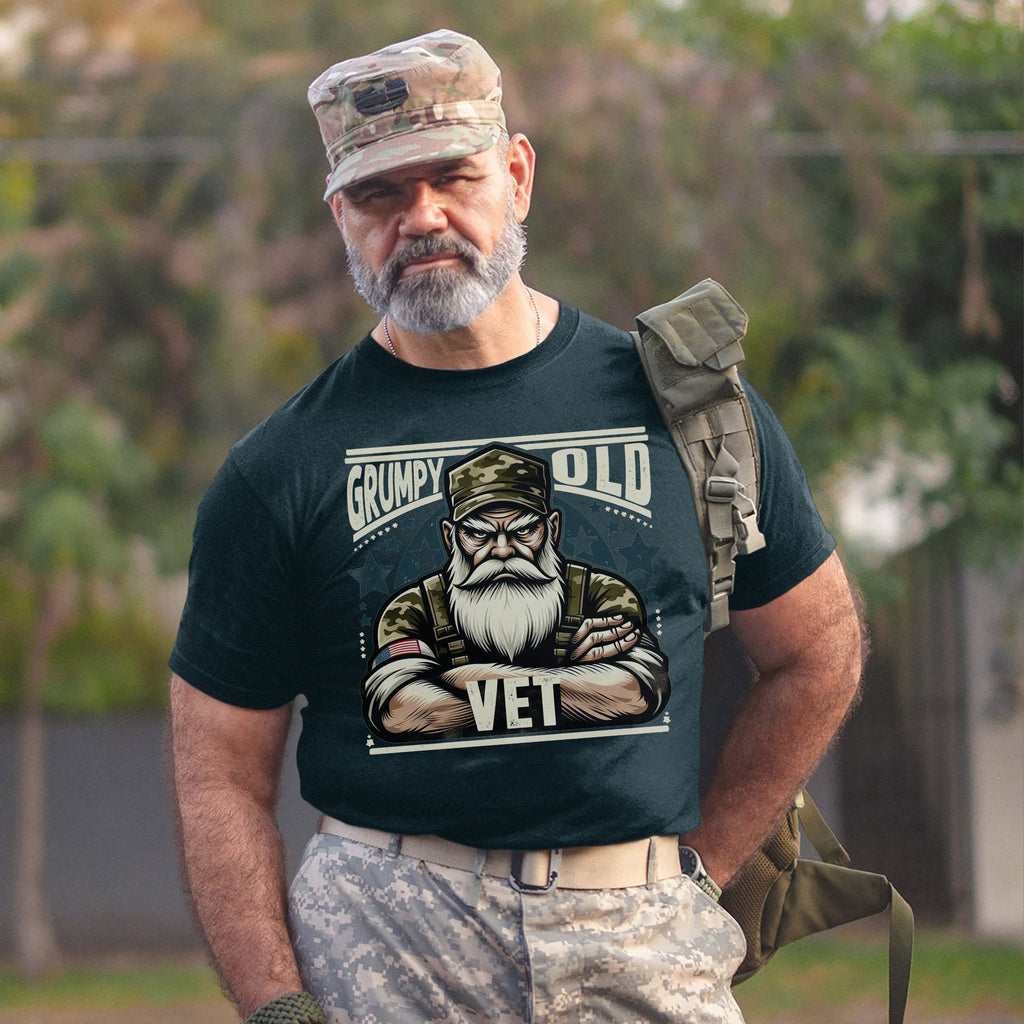 Grumpy Old Vet US Military Patriotic T-Shirt product image 14