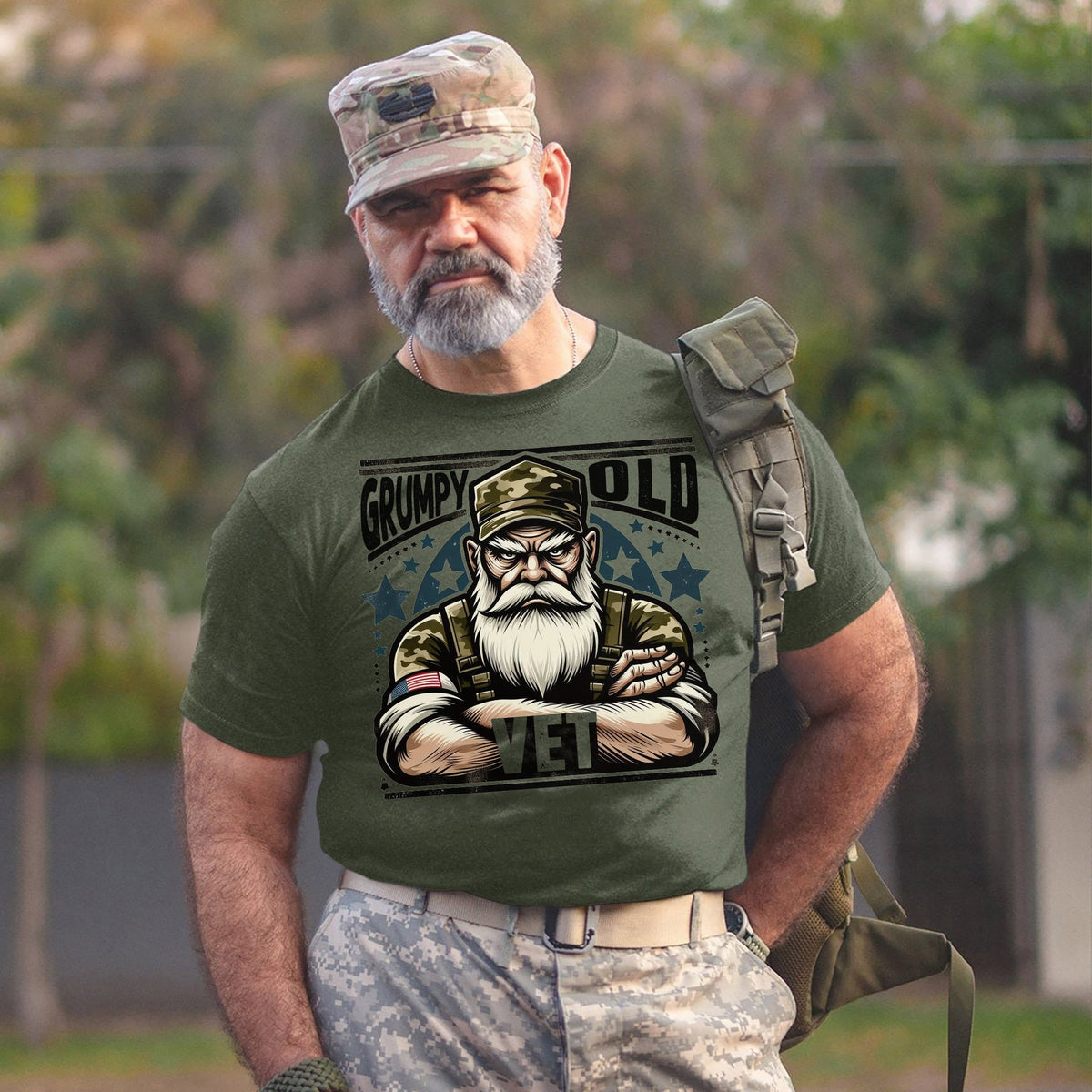 Grumpy Old Vet US Military Patriotic T-Shirt product image 12