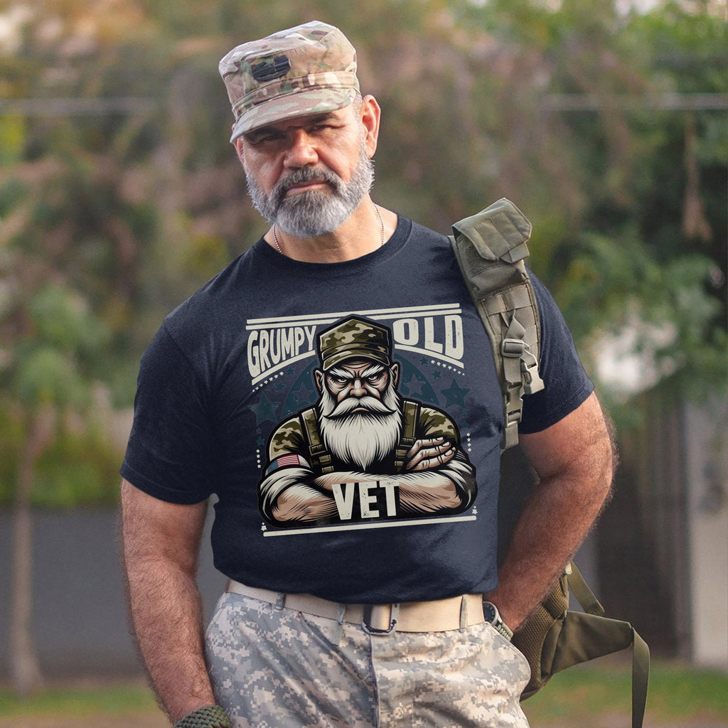 Grumpy Old Vet US Military Patriotic T-Shirt product image 10