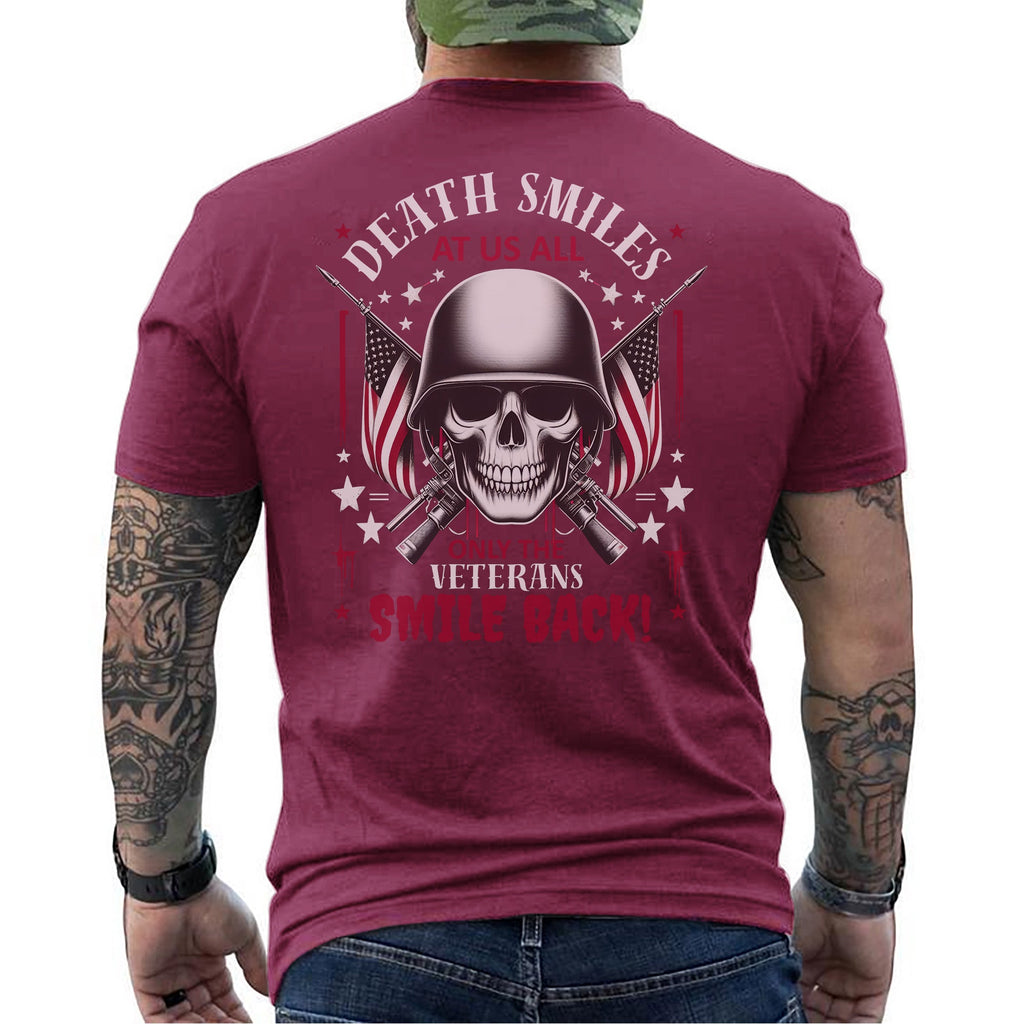 Death Smiles at Us All Only the Veteran T-Shirt product image 11