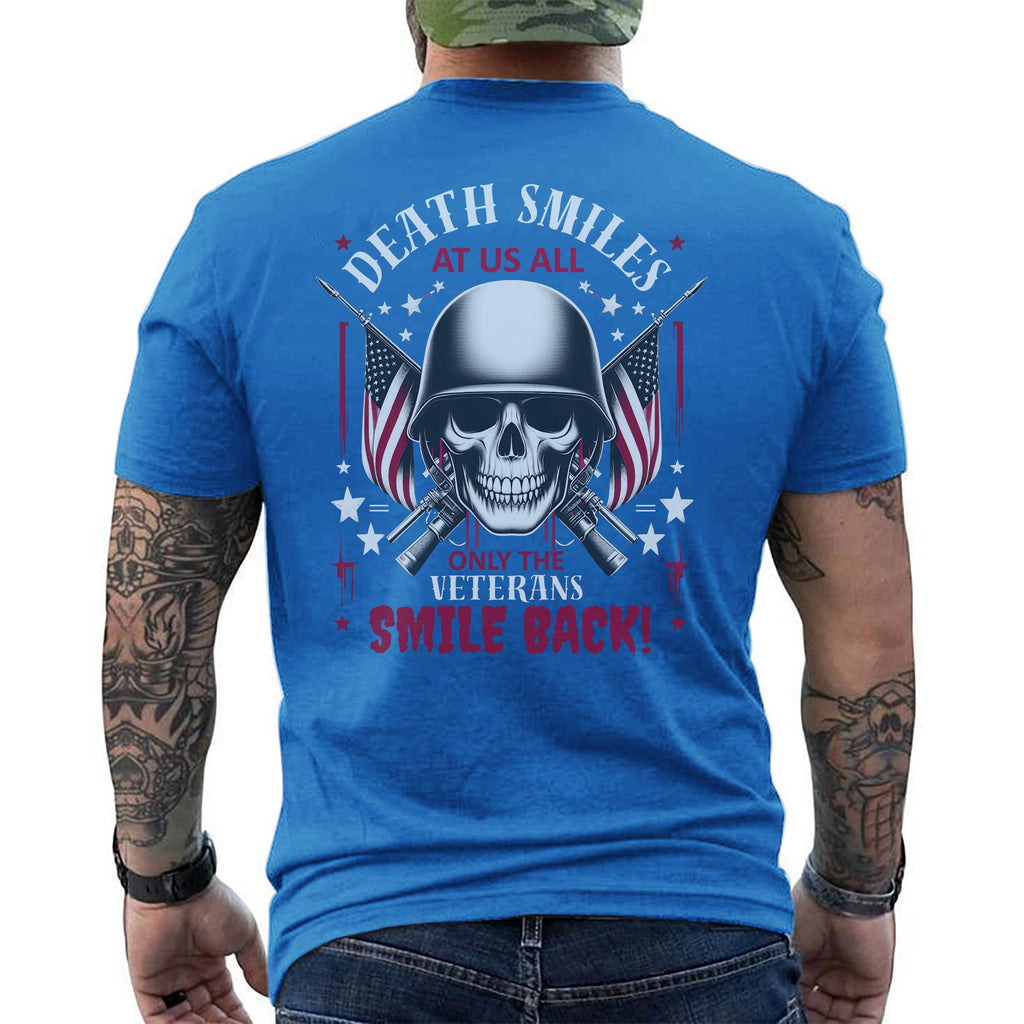 Death Smiles at Us All Only the Veteran T-Shirt product image 10
