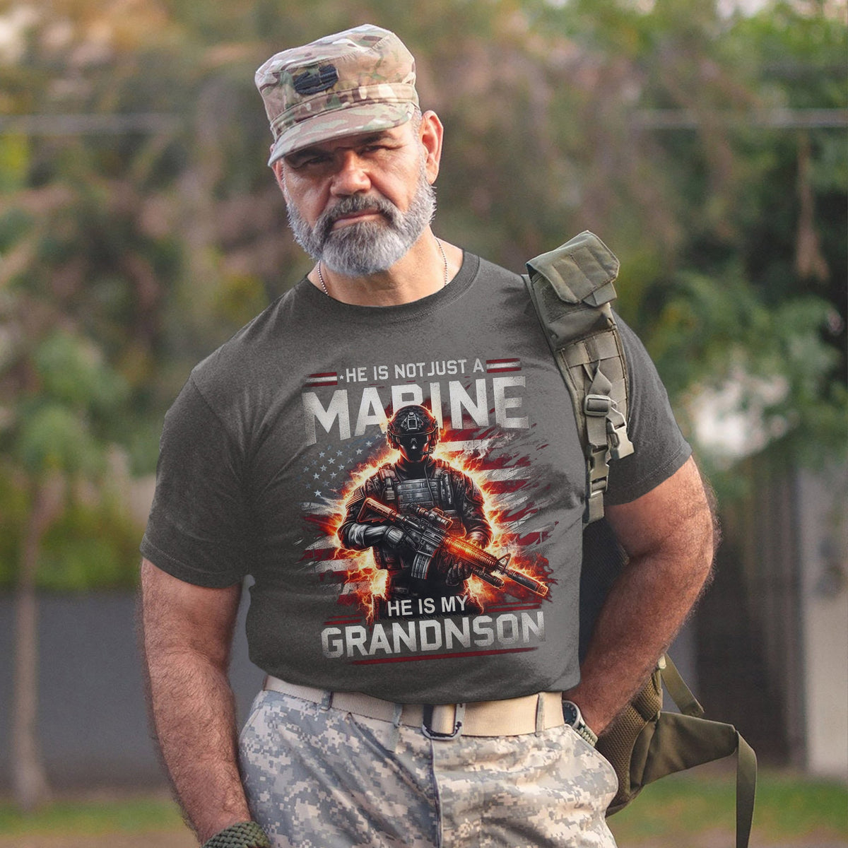He Is Not Just a Marine He Is My Grandson T-Shirt product image 15