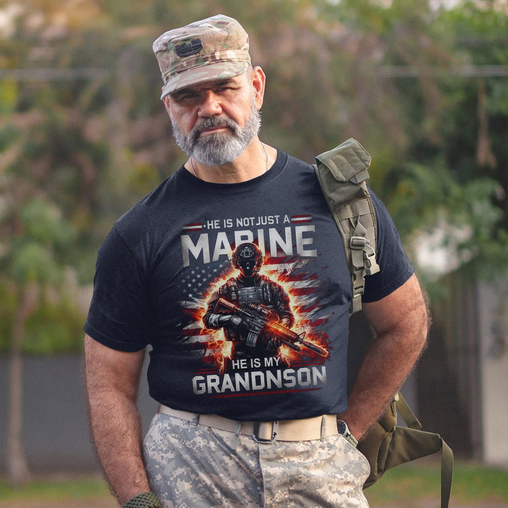 He Is Not Just a Marine He Is My Grandson T-Shirt product image 14