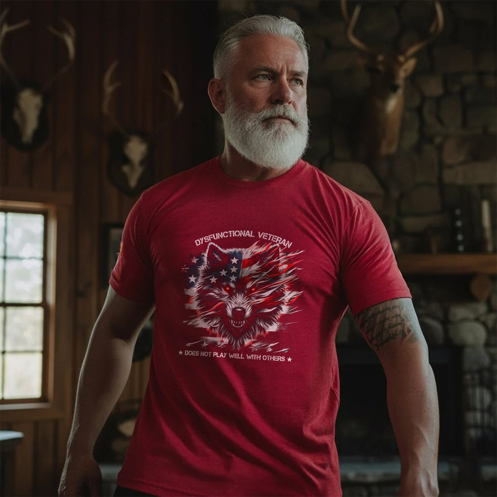 Dysfunctional Veteran Does Not Play Well With Others T-Shirt product image 2