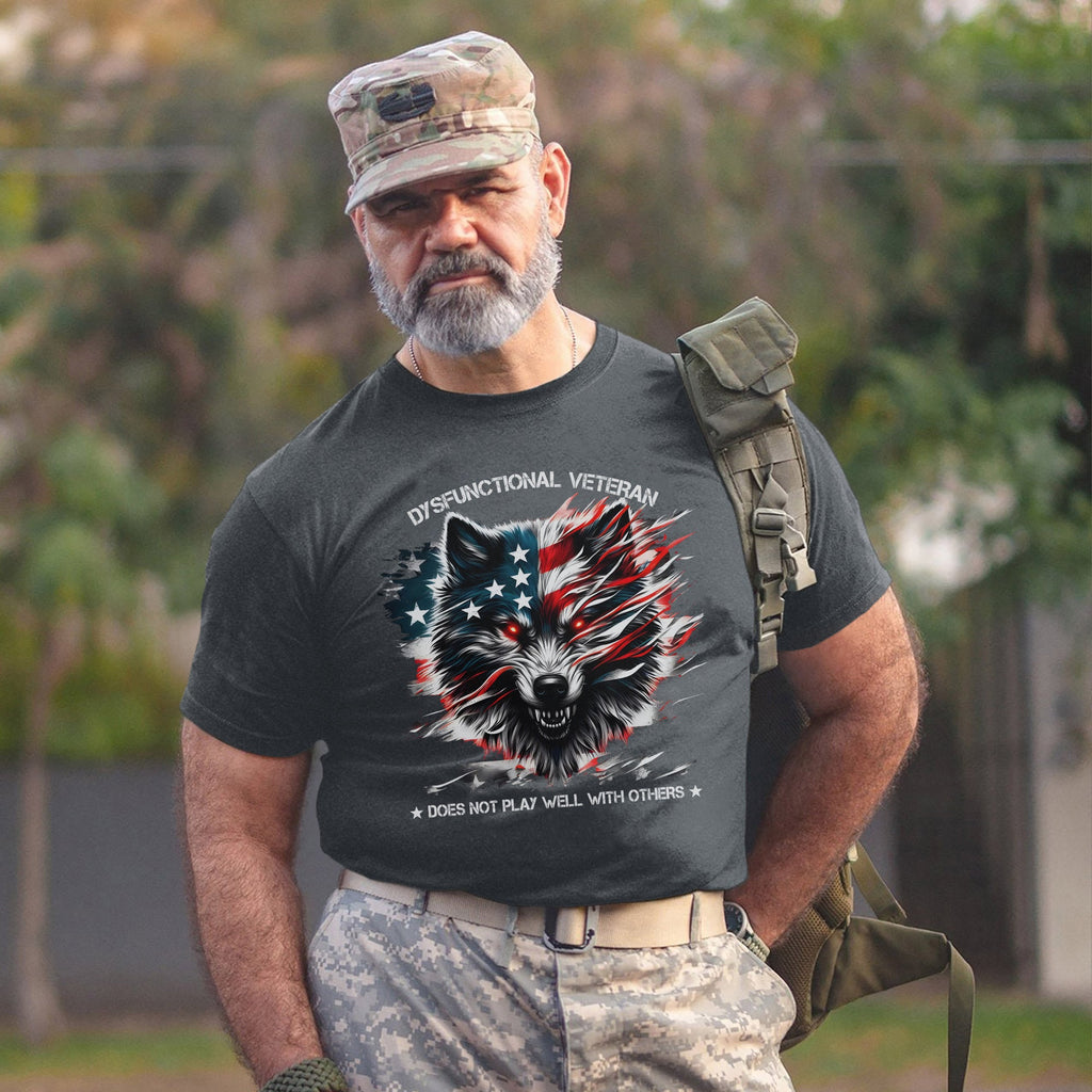 Dysfunctional Veteran Does Not Play Well With Others T-Shirt product image 13