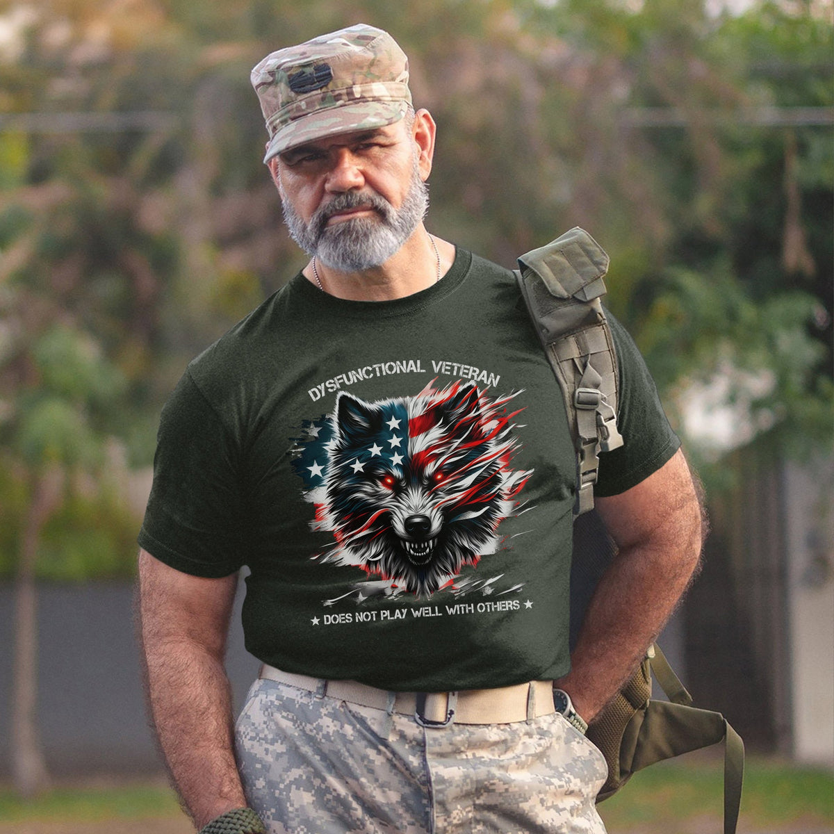 Dysfunctional Veteran Does Not Play Well With Others T-Shirt product image 7