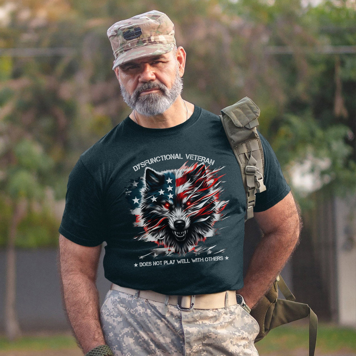 Dysfunctional Veteran Does Not Play Well With Others T-Shirt product image 8