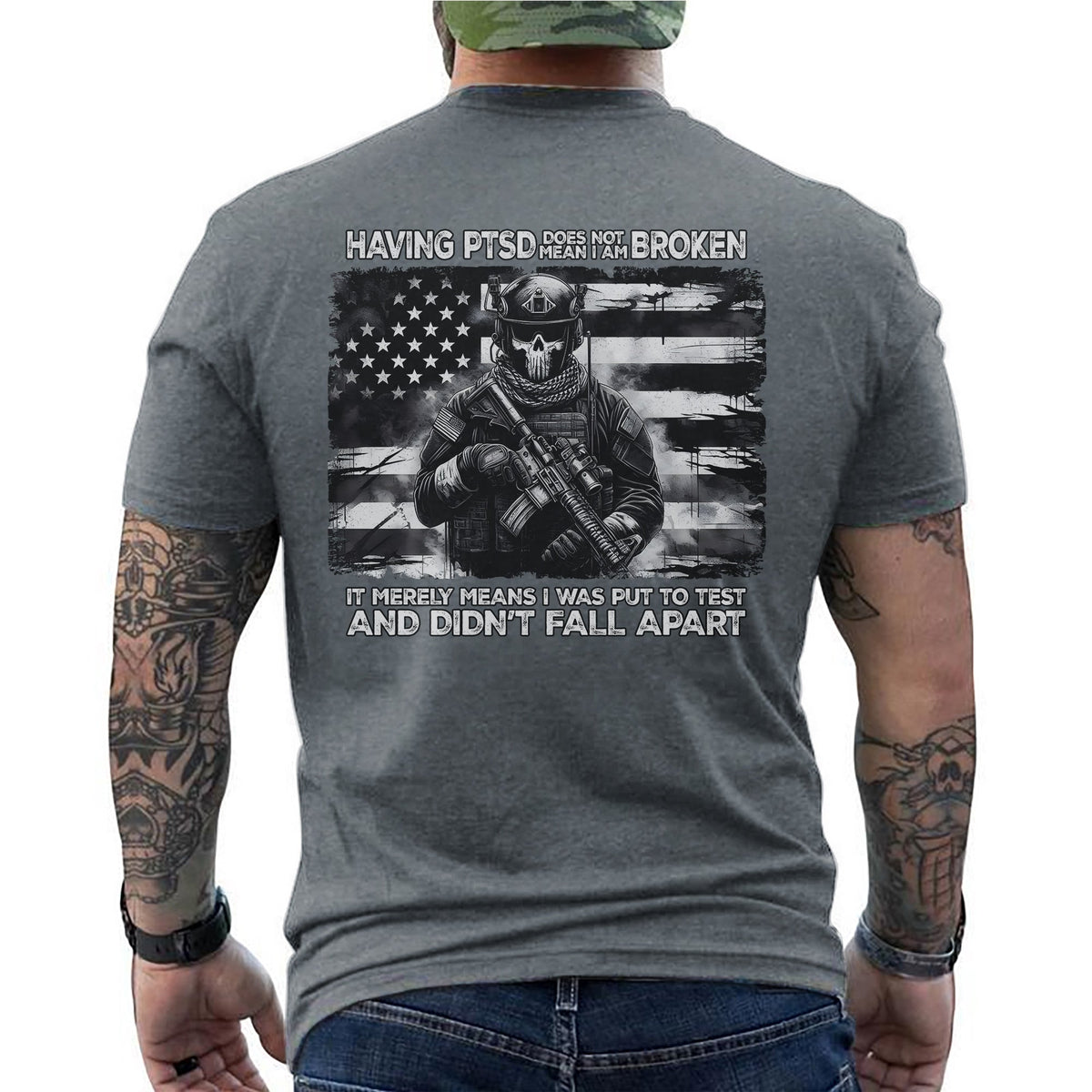 Having PTSD Doesn’t Mean I Am Broken T-Shirt product image 13