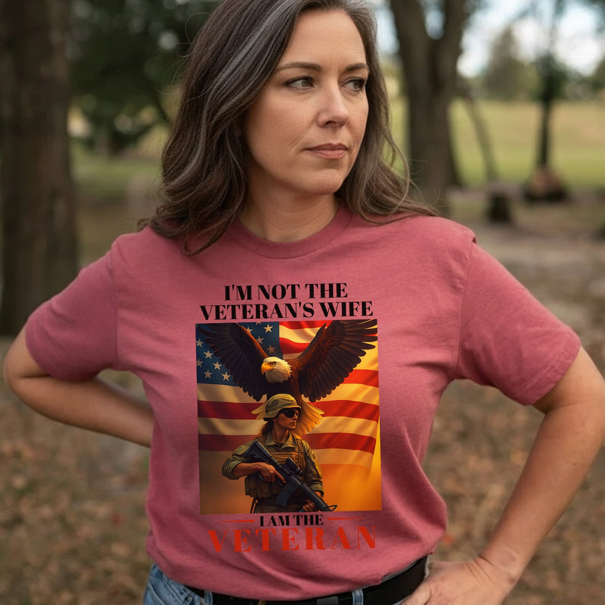 I’m Not the Veteran’s Wife I Am T-Shirt product image 7