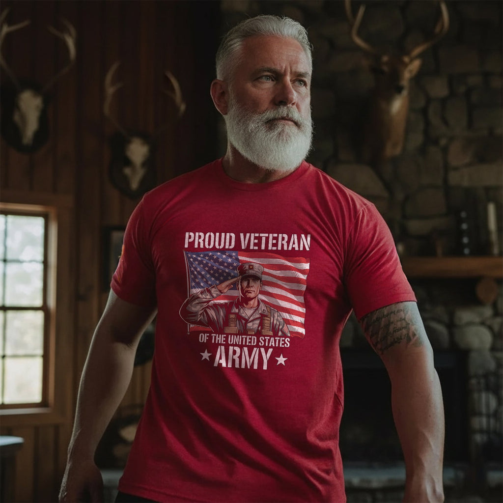 Proud Veteran of the US Army Military T-Shirt product image 2