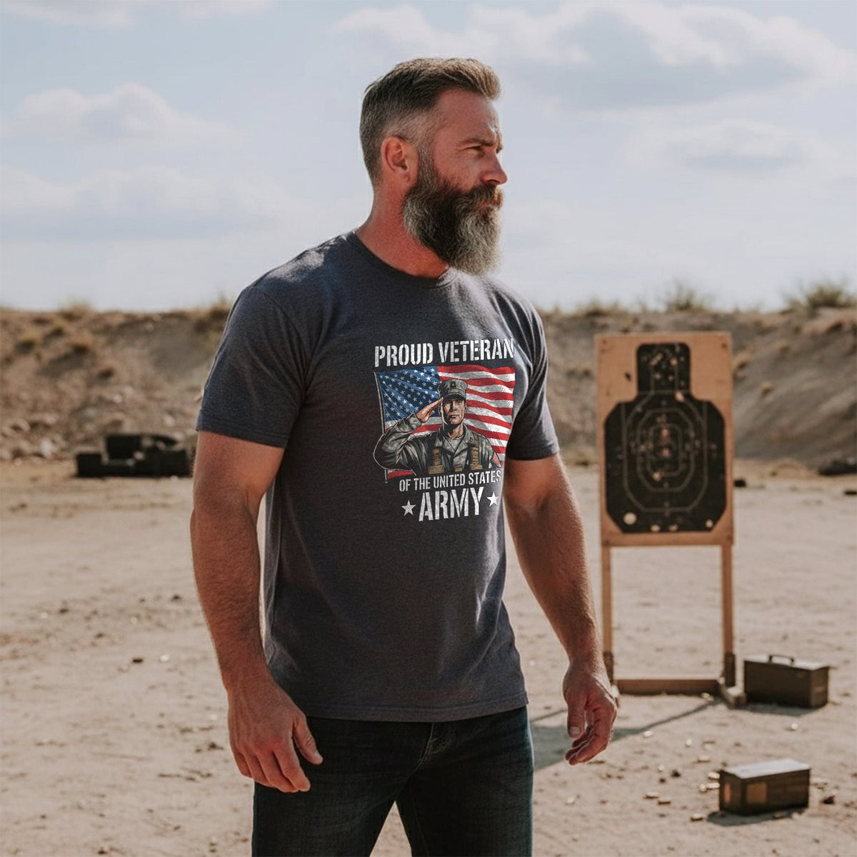 Proud Veteran of the US Army Military T-Shirt product image 3