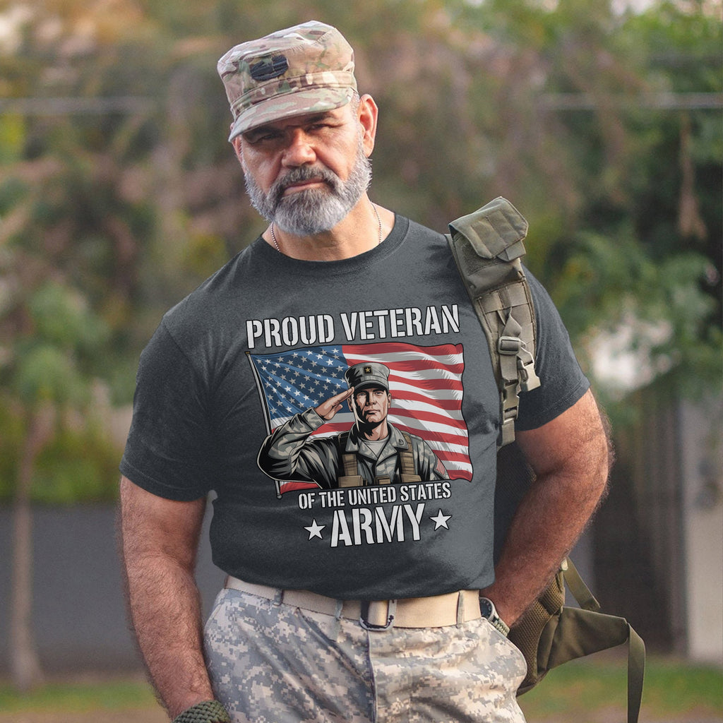 Proud Veteran of the US Army Military T-Shirt product image 13