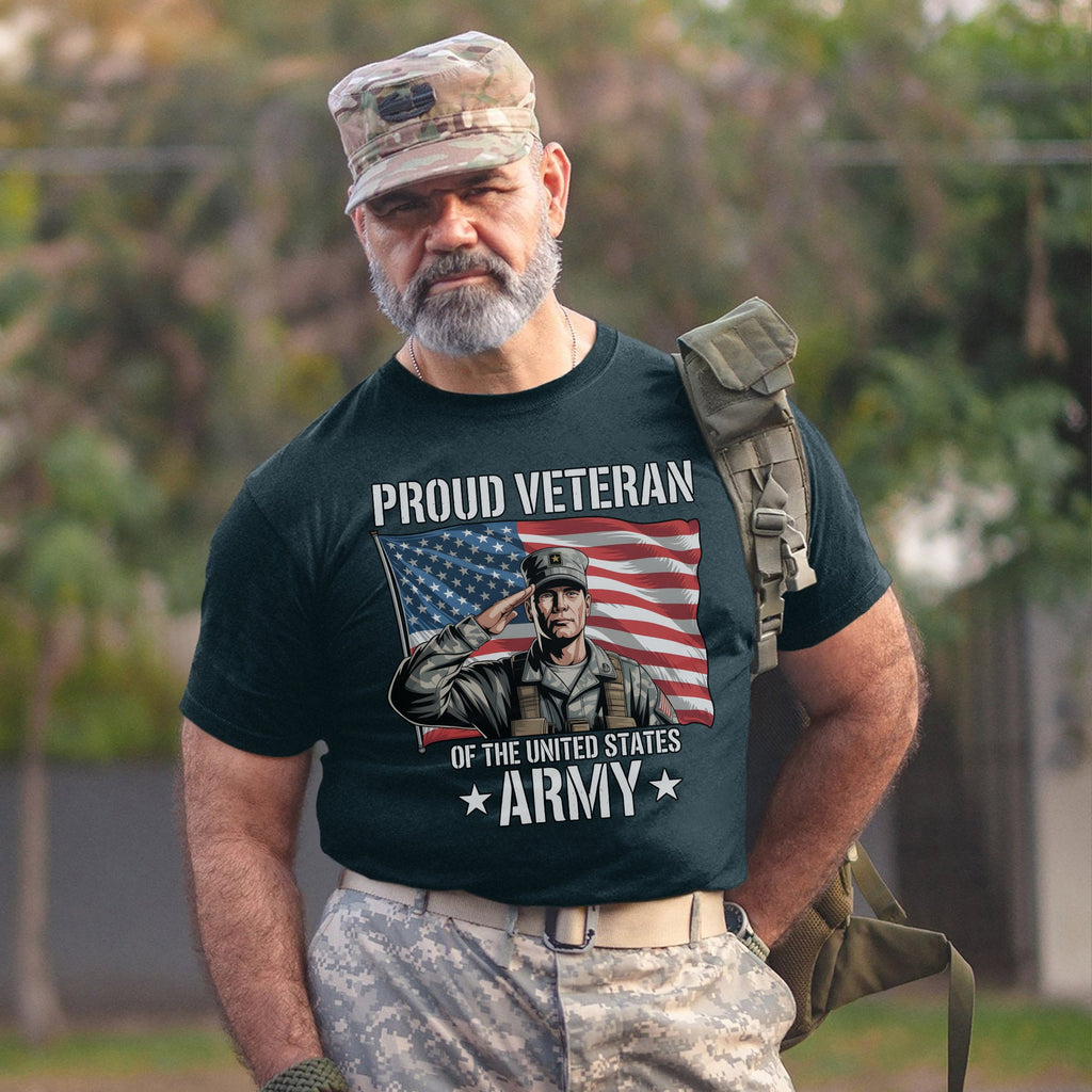 Proud Veteran of the US Army Military T-Shirt product image 8