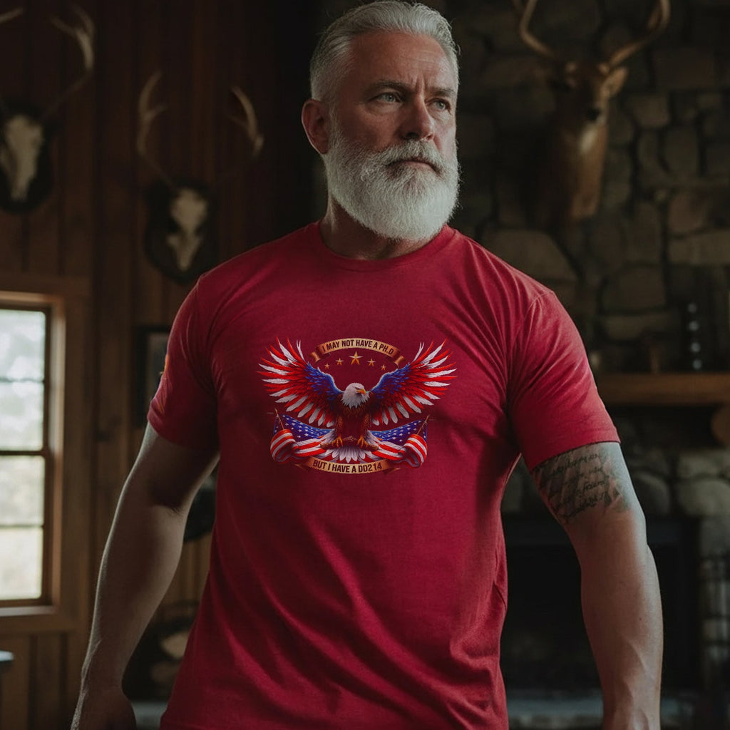 I May Not Have a PhD but I a DD214 T-Shirt product image 2