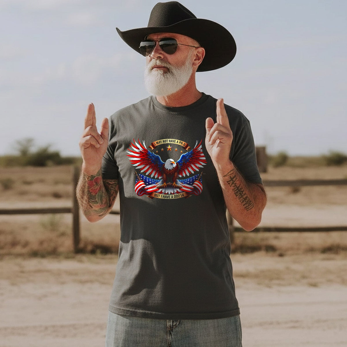 I May Not Have a PhD but I a DD214 T-Shirt product image 4