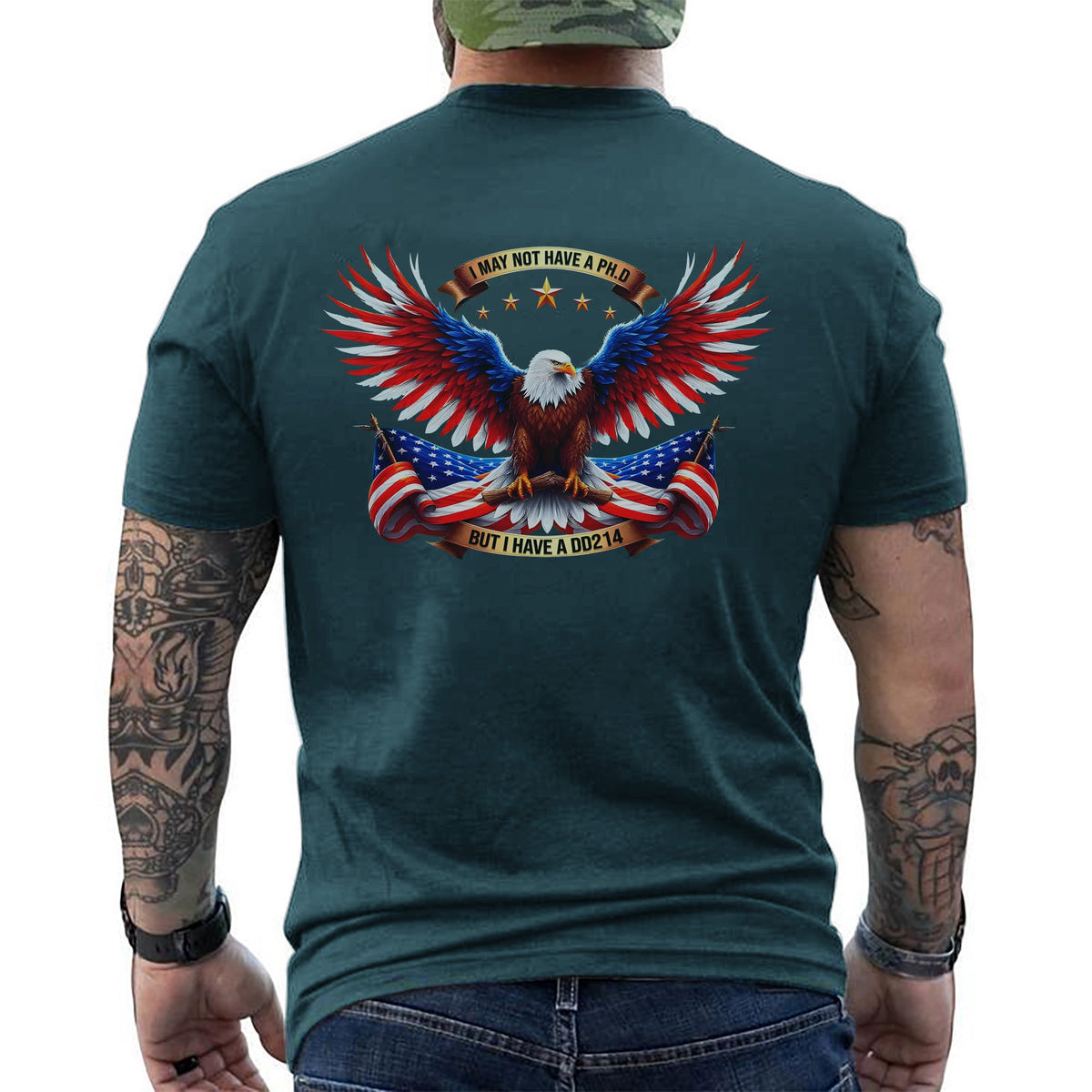 I May Not Have a PhD but I a DD214 T-Shirt product image 8
