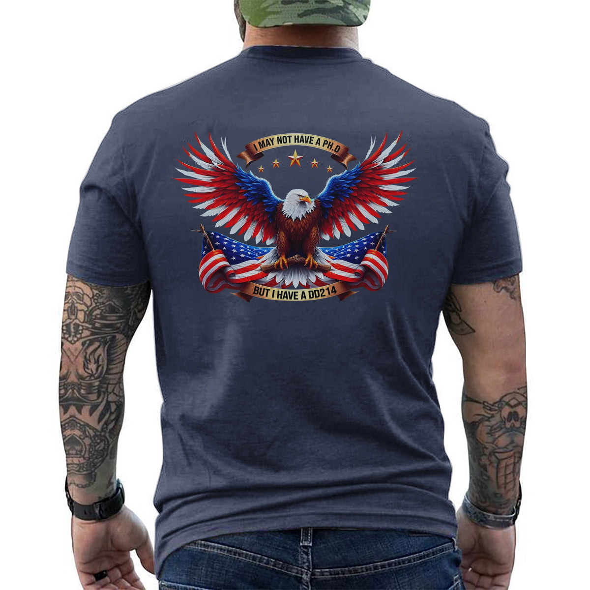 I May Not Have a PhD but I a DD214 T-Shirt product image 14