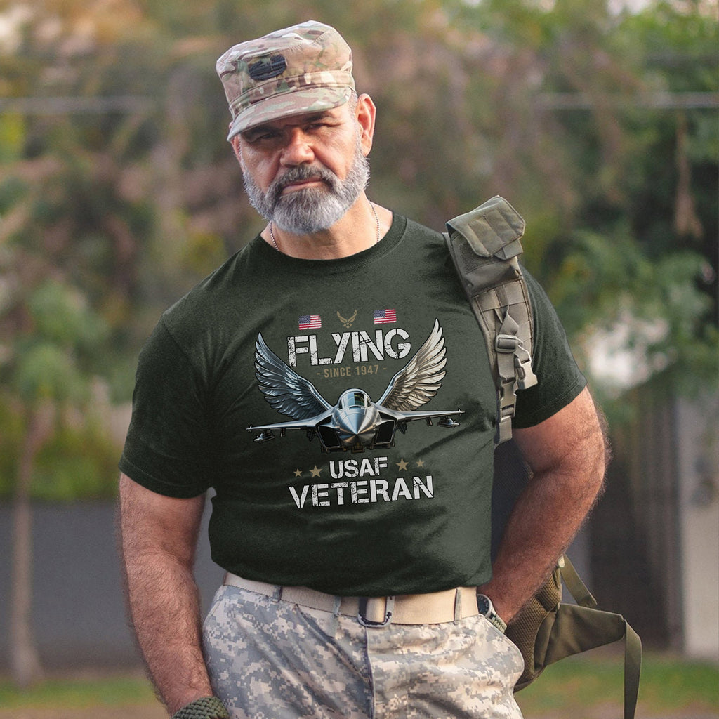 Flying Since 1947 USAF Veteran Proud T-Shirt product image 7