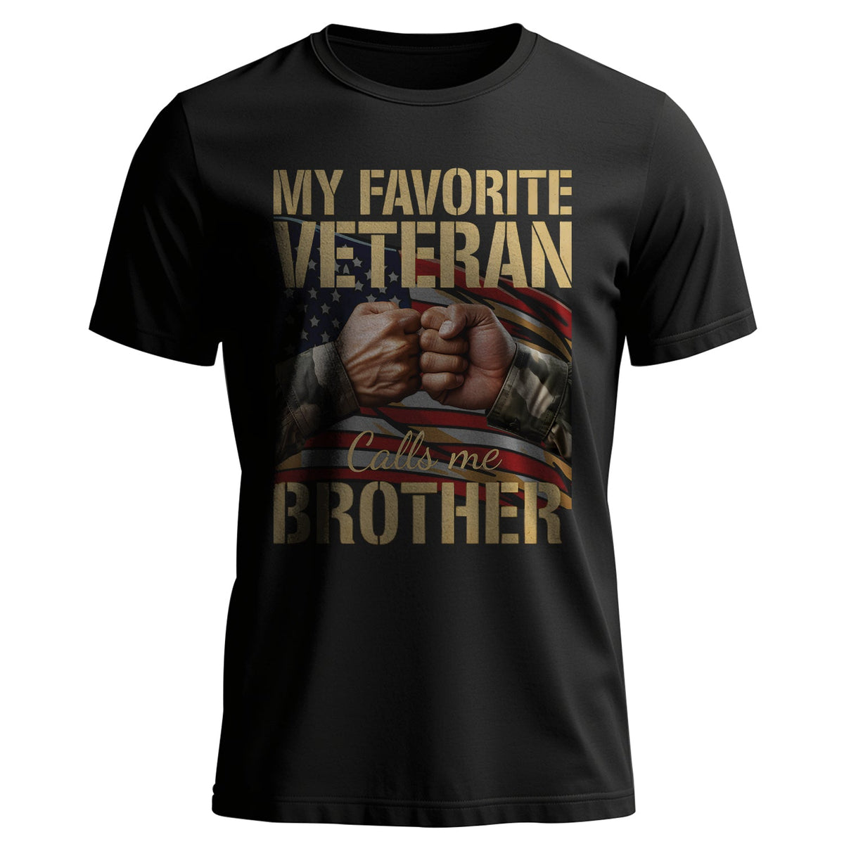 My Favorite Veteran Calls Me Brother T-Shirt product image 1