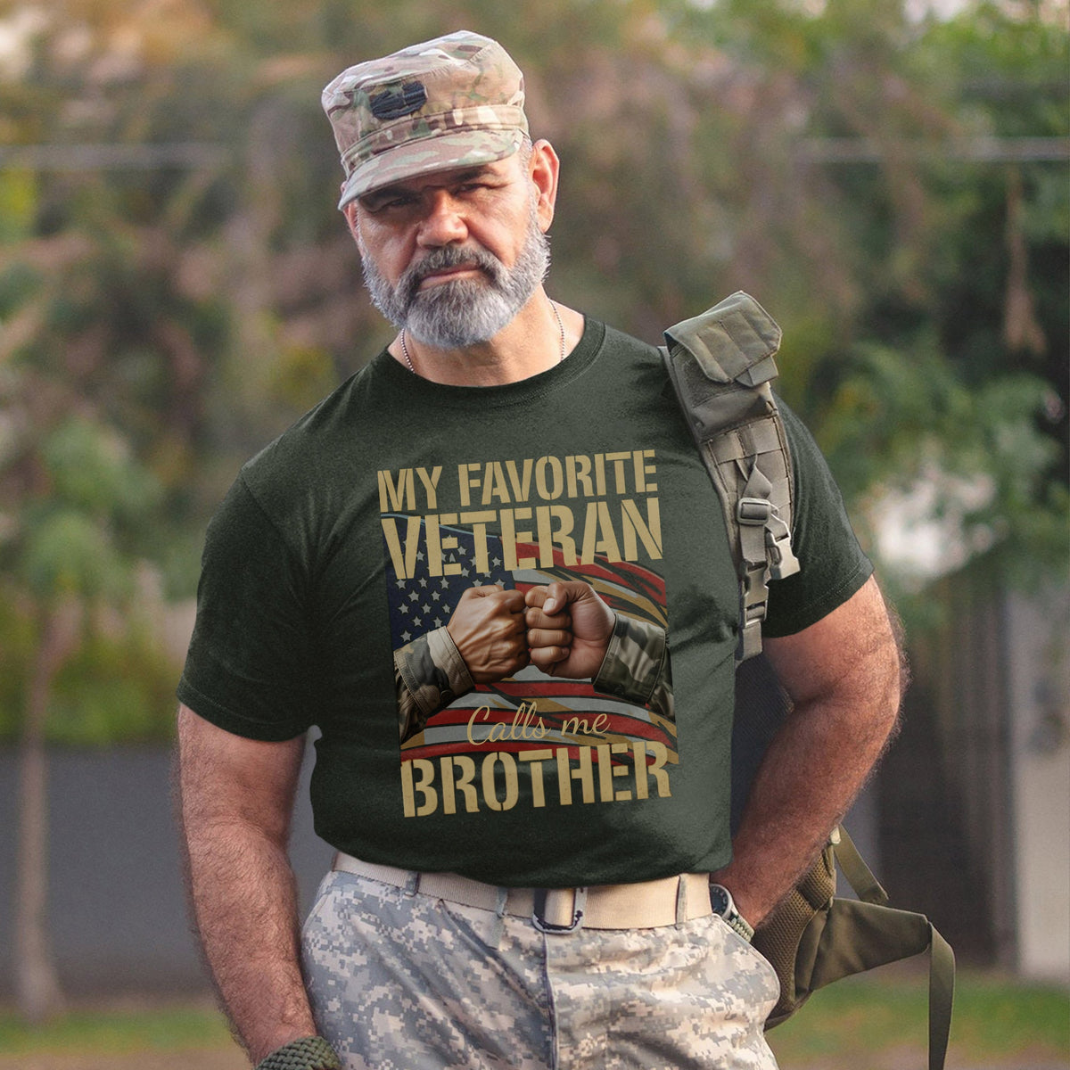 My Favorite Veteran Calls Me Brother T-Shirt product image 11