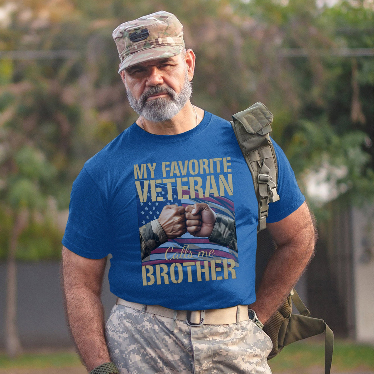 My Favorite Veteran Calls Me Brother T-Shirt product image 14
