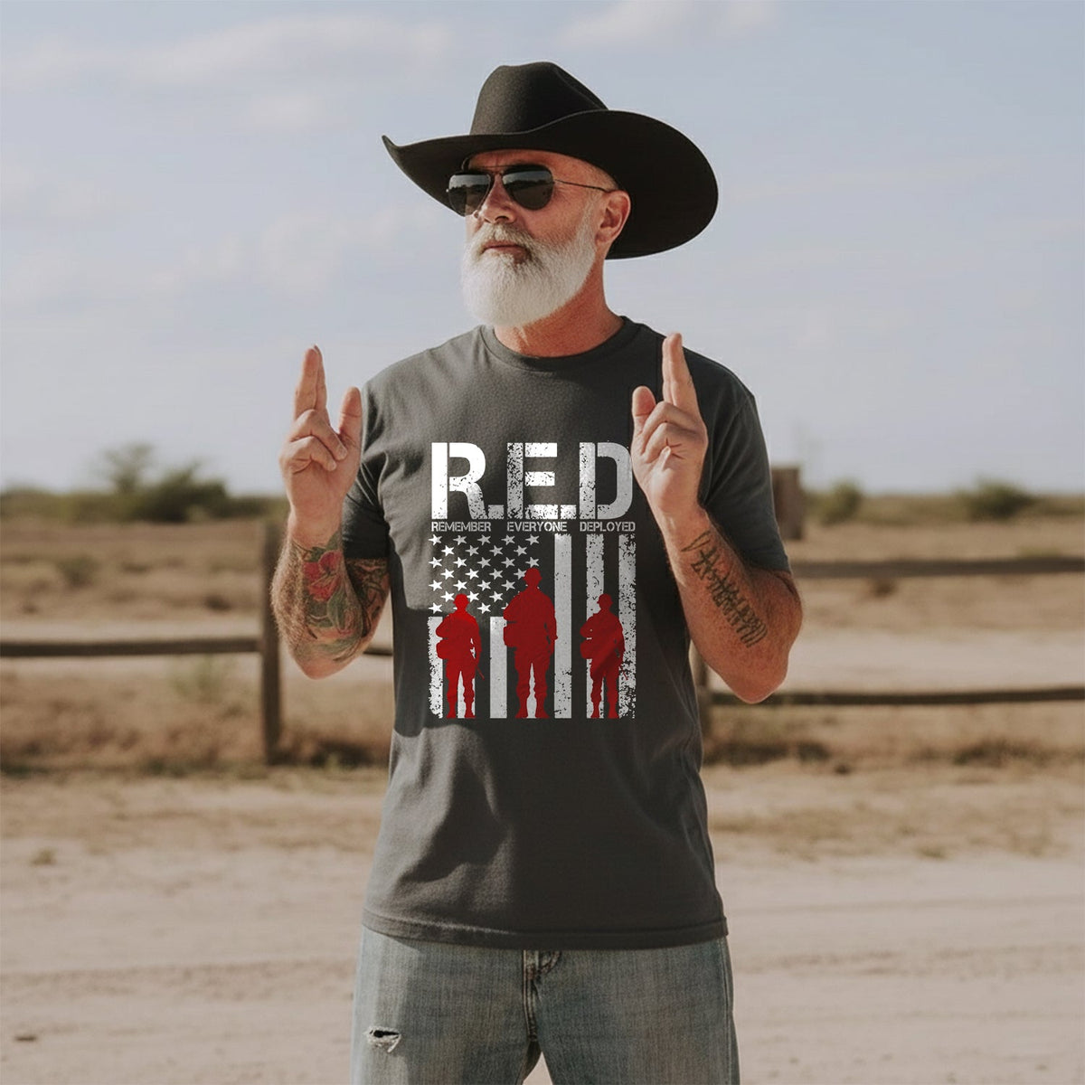 Remember Everyone Deployed Proud US T-Shirt product image 4