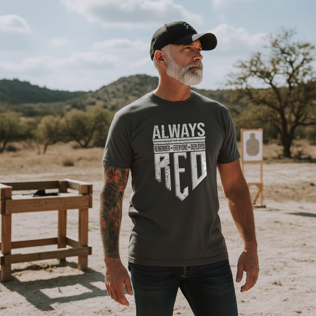 Always Remember Everyone Deployed Proud US T-Shirt product image 5