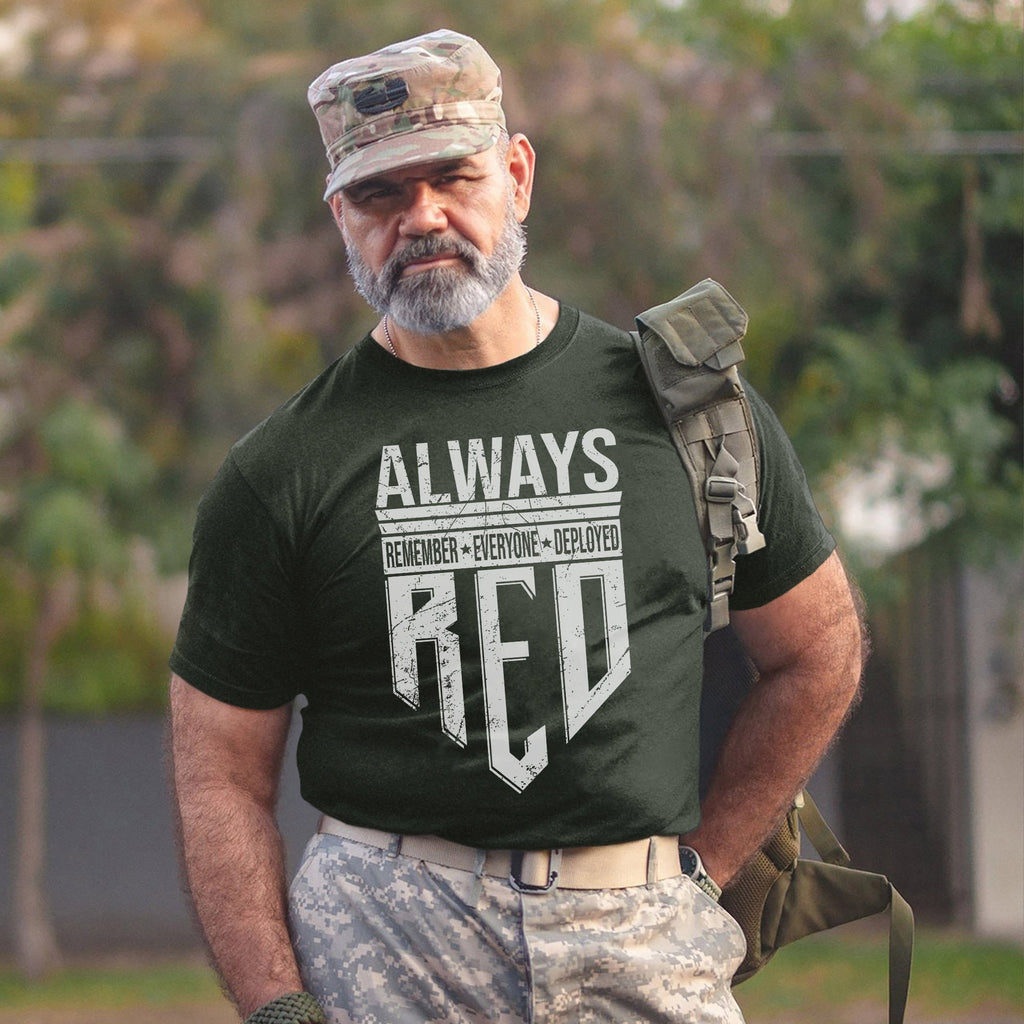 Always Remember Everyone Deployed Proud US T-Shirt product image 7