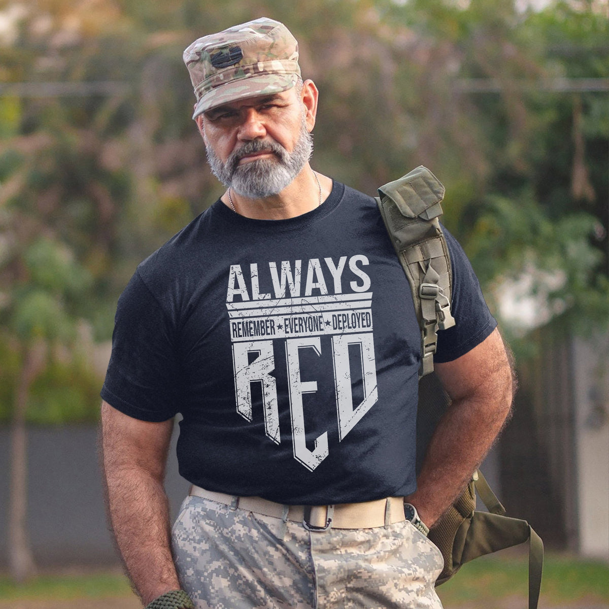 Always Remember Everyone Deployed Proud US T-Shirt product image 14