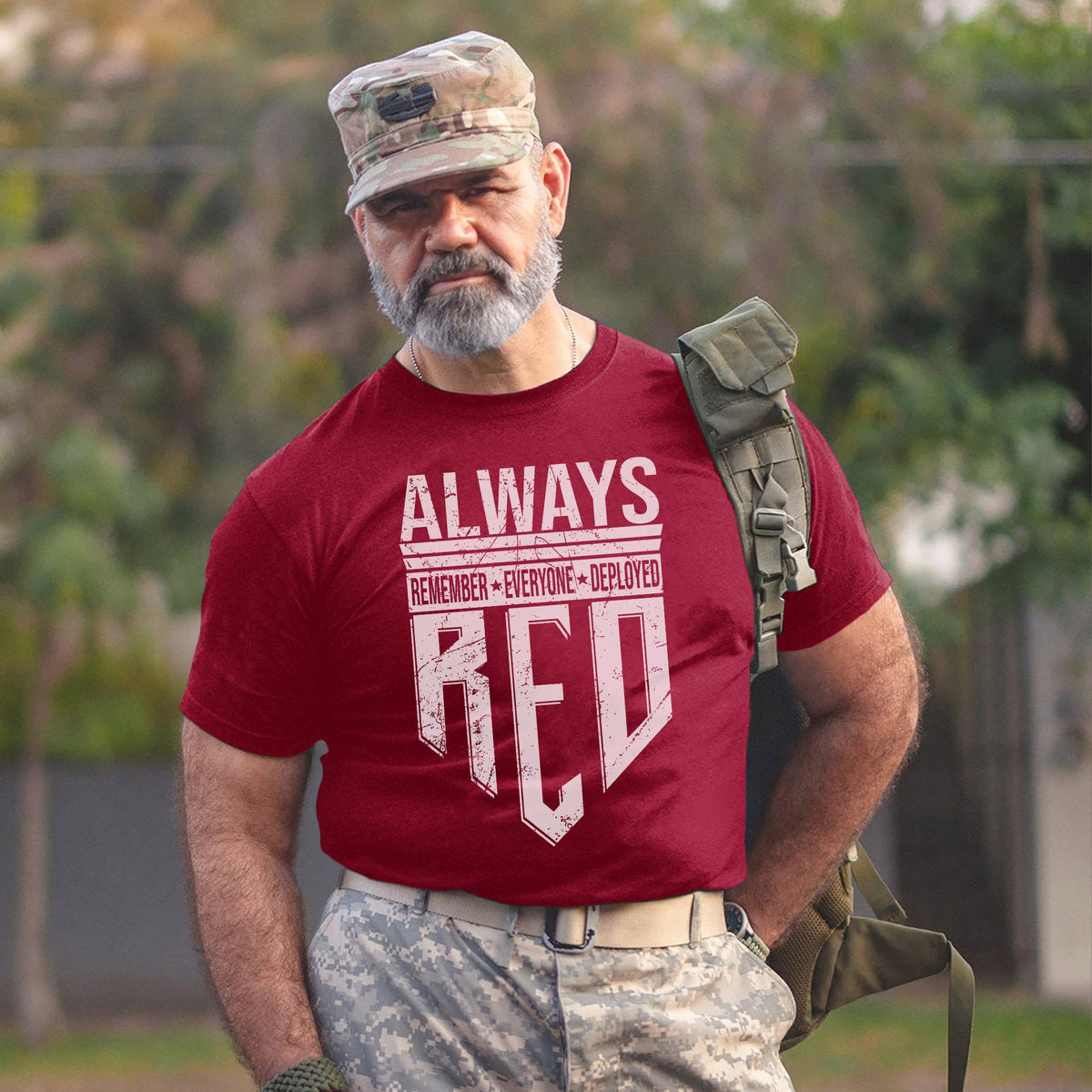 Always Remember Everyone Deployed Proud US T-Shirt product image 9