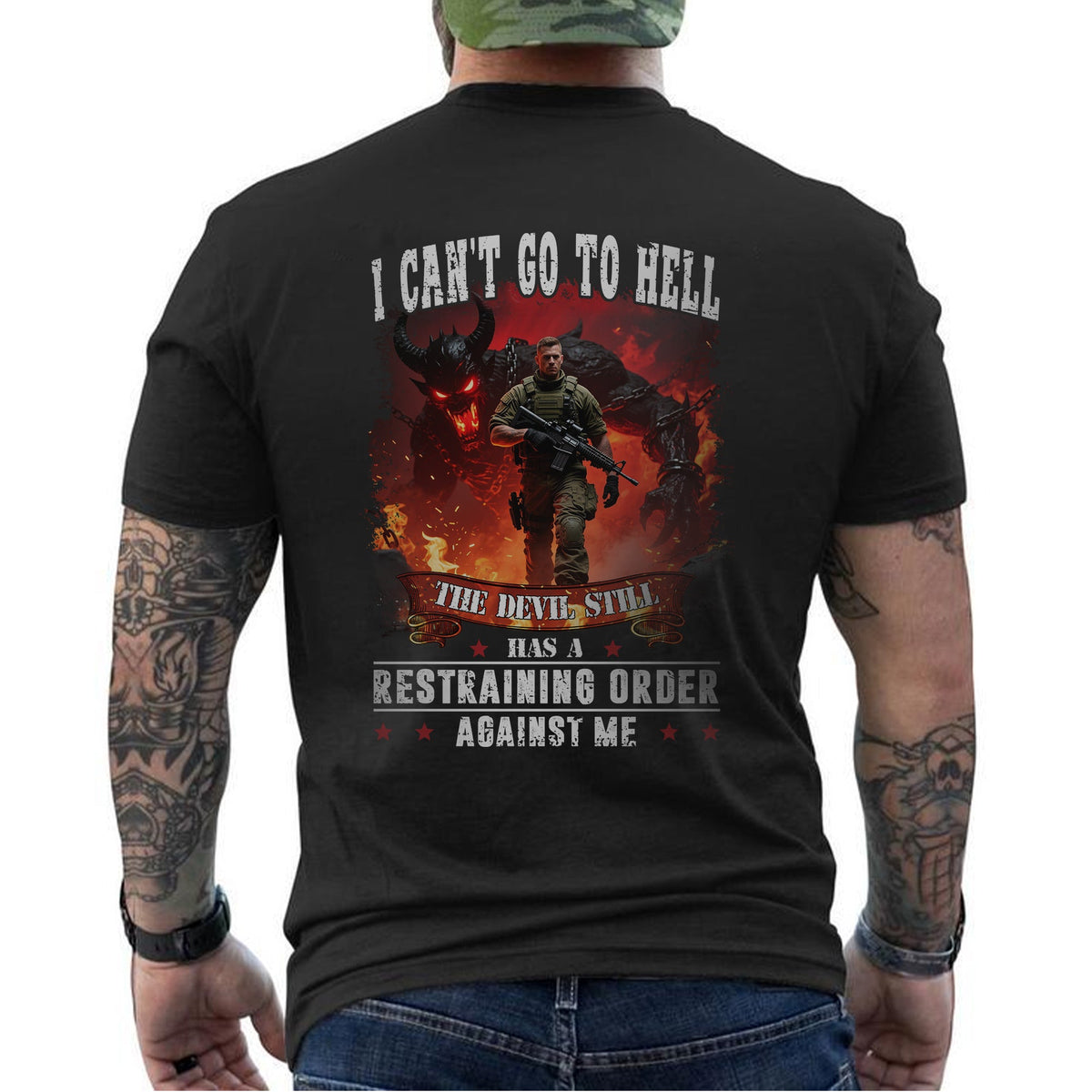 I Can’t Go to Hell The Devil Still Has T-Shirt product image 12