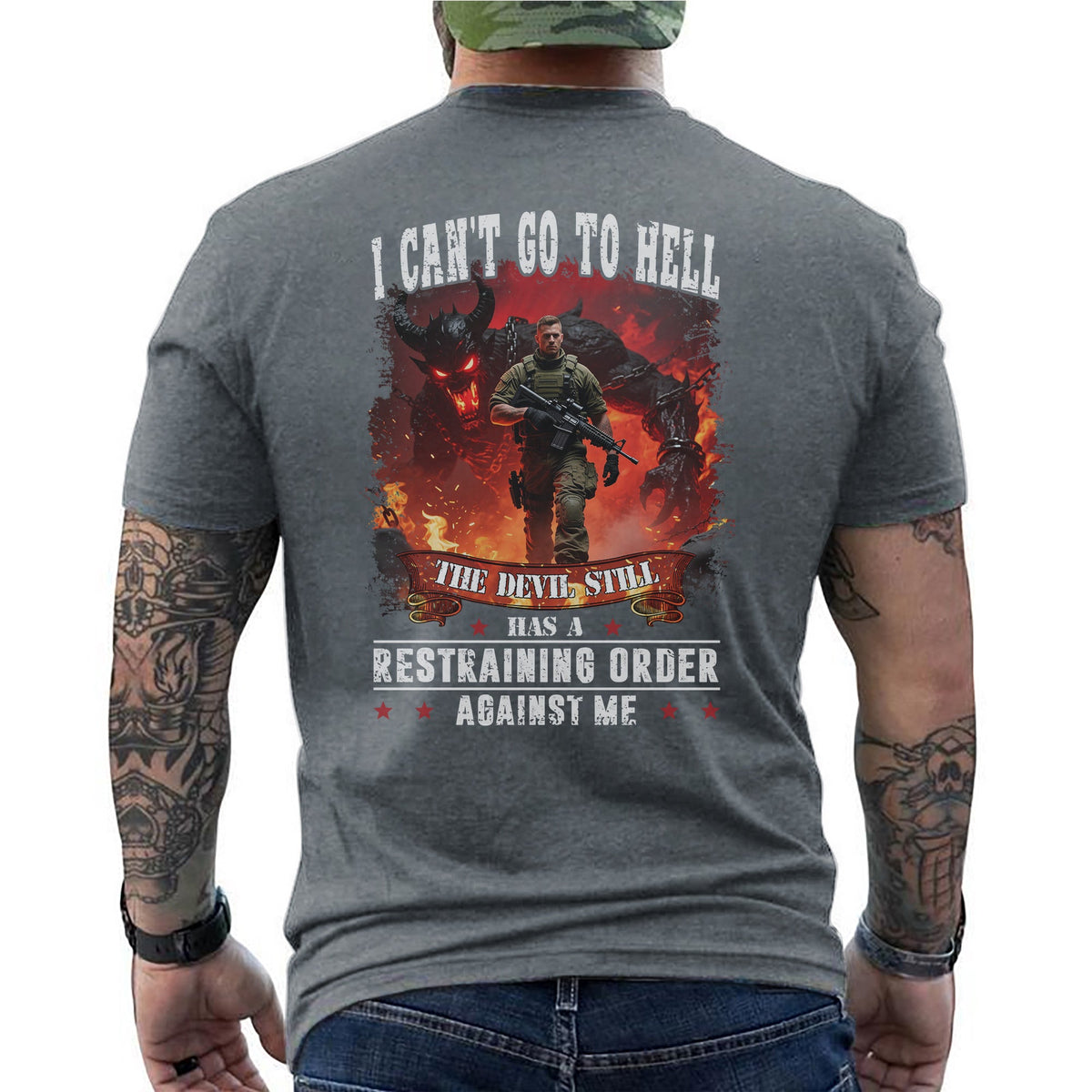 I Can’t Go to Hell The Devil Still Has T-Shirt product image 13