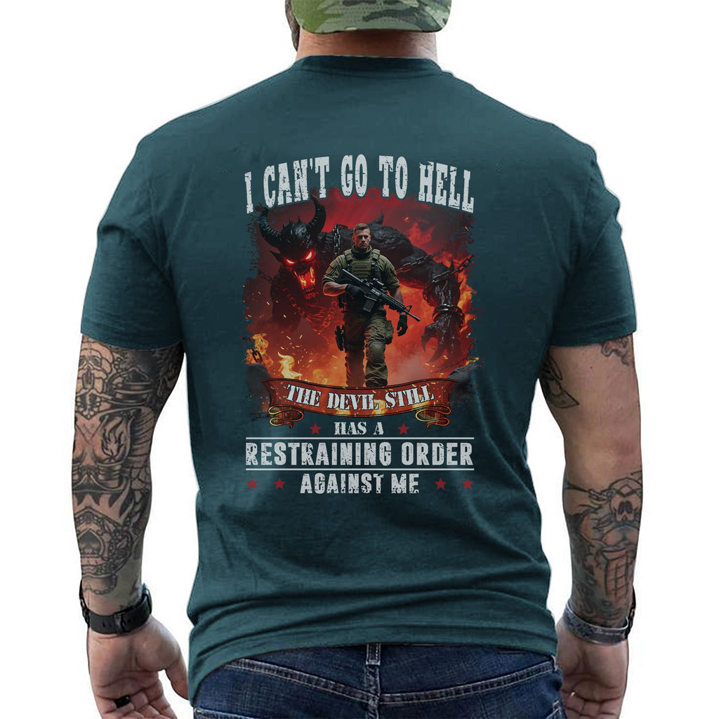 I Can’t Go to Hell The Devil Still Has T-Shirt product image 8
