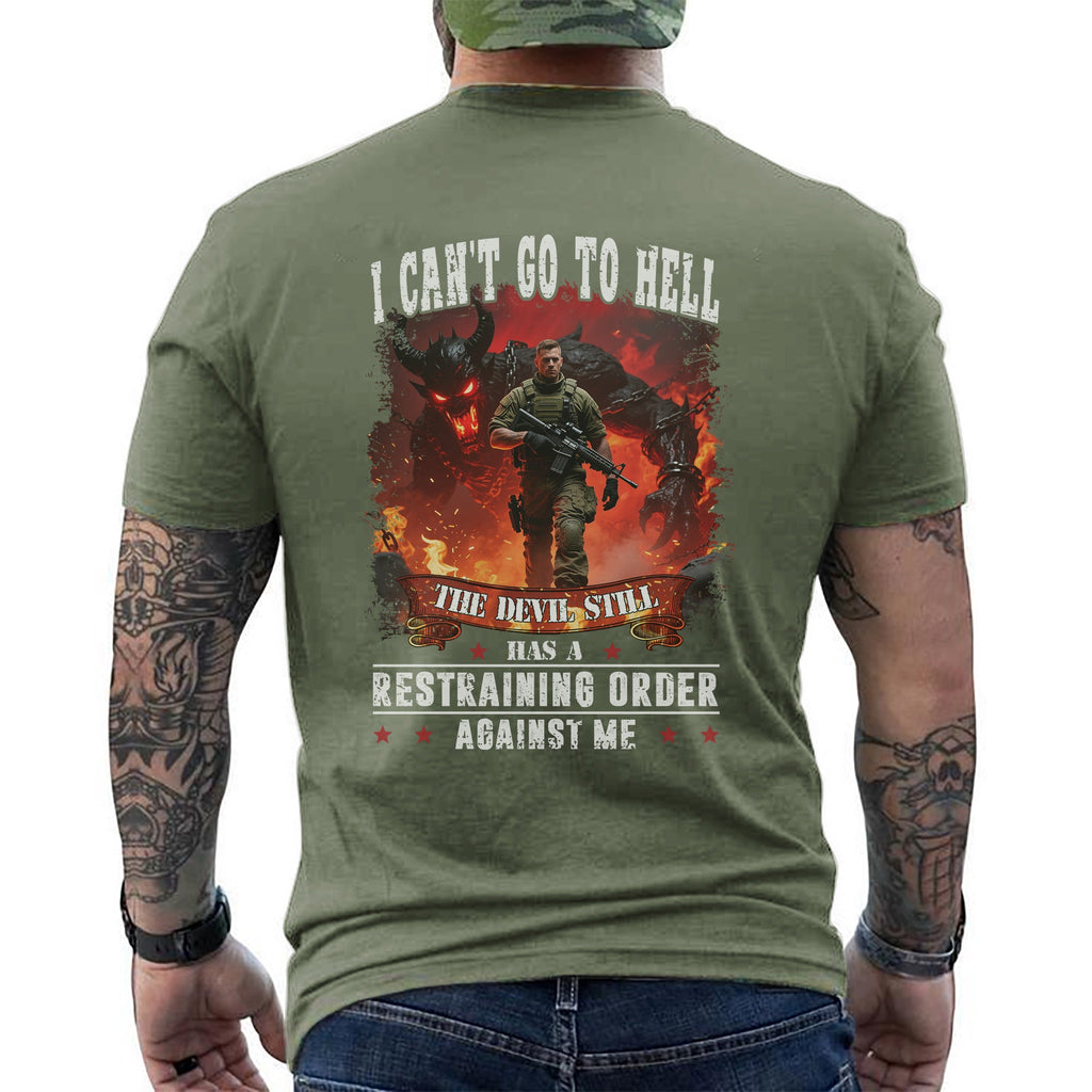 I Can’t Go to Hell The Devil Still Has T-Shirt product image 6