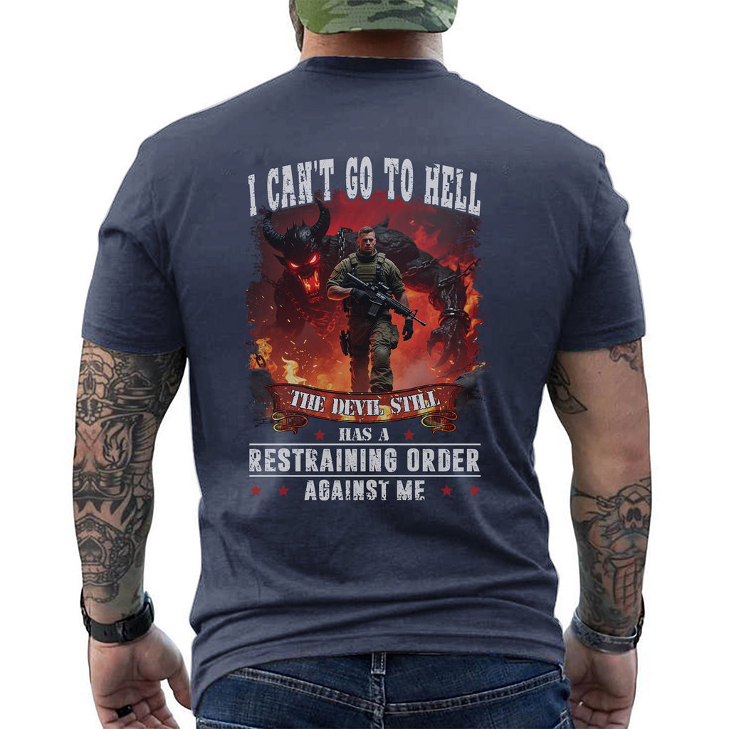 I Can’t Go to Hell The Devil Still Has T-Shirt product image 14