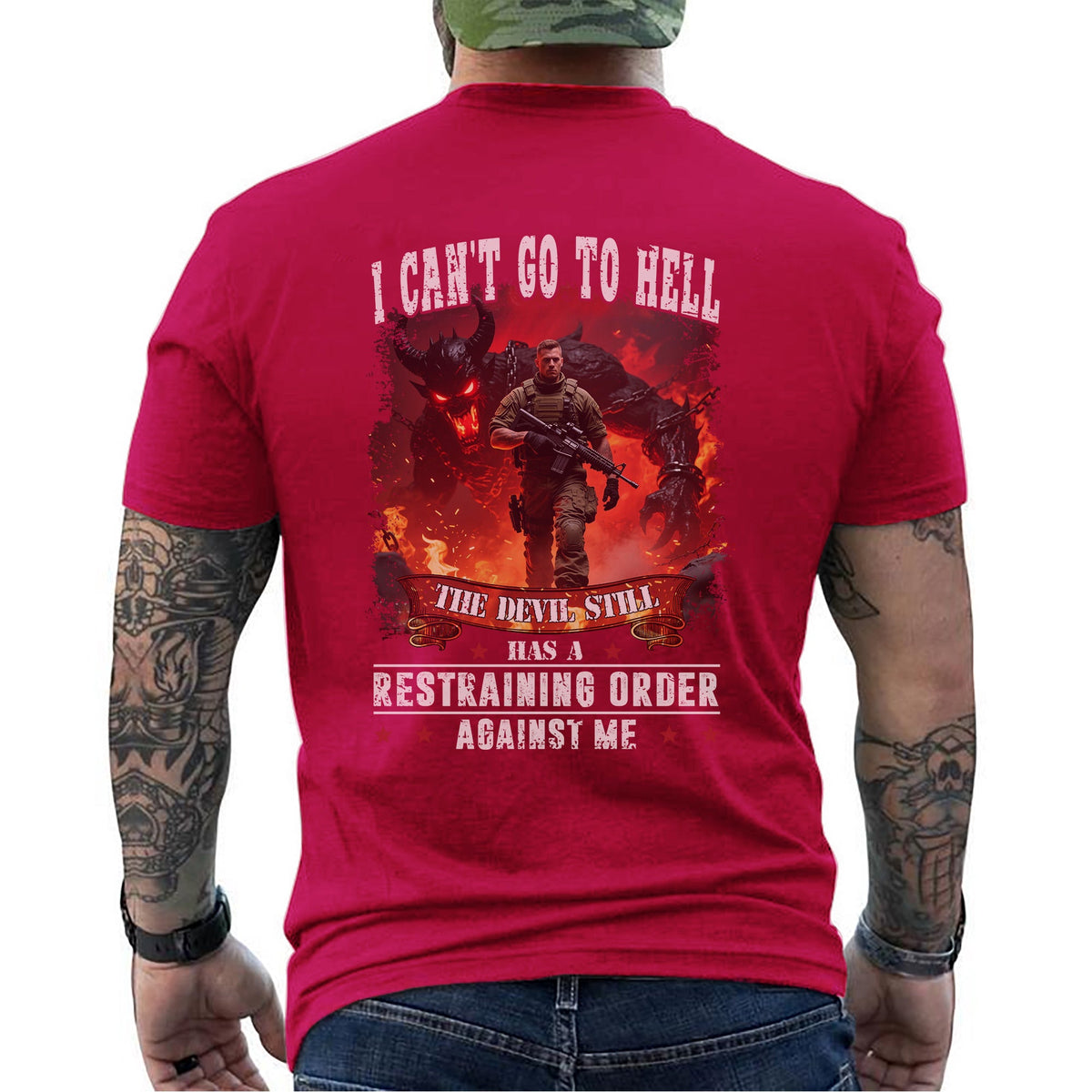 I Can’t Go to Hell The Devil Still Has T-Shirt product image 9