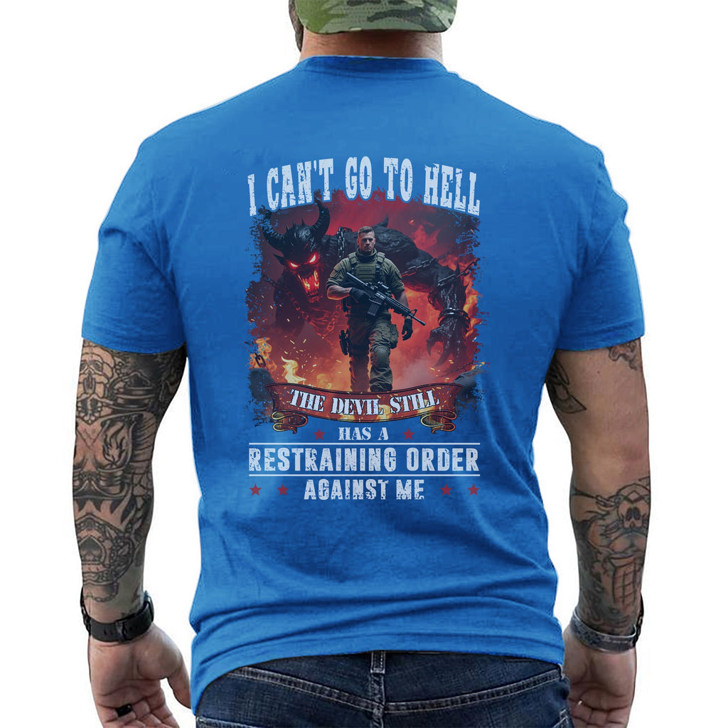 I Can’t Go to Hell The Devil Still Has T-Shirt product image 10