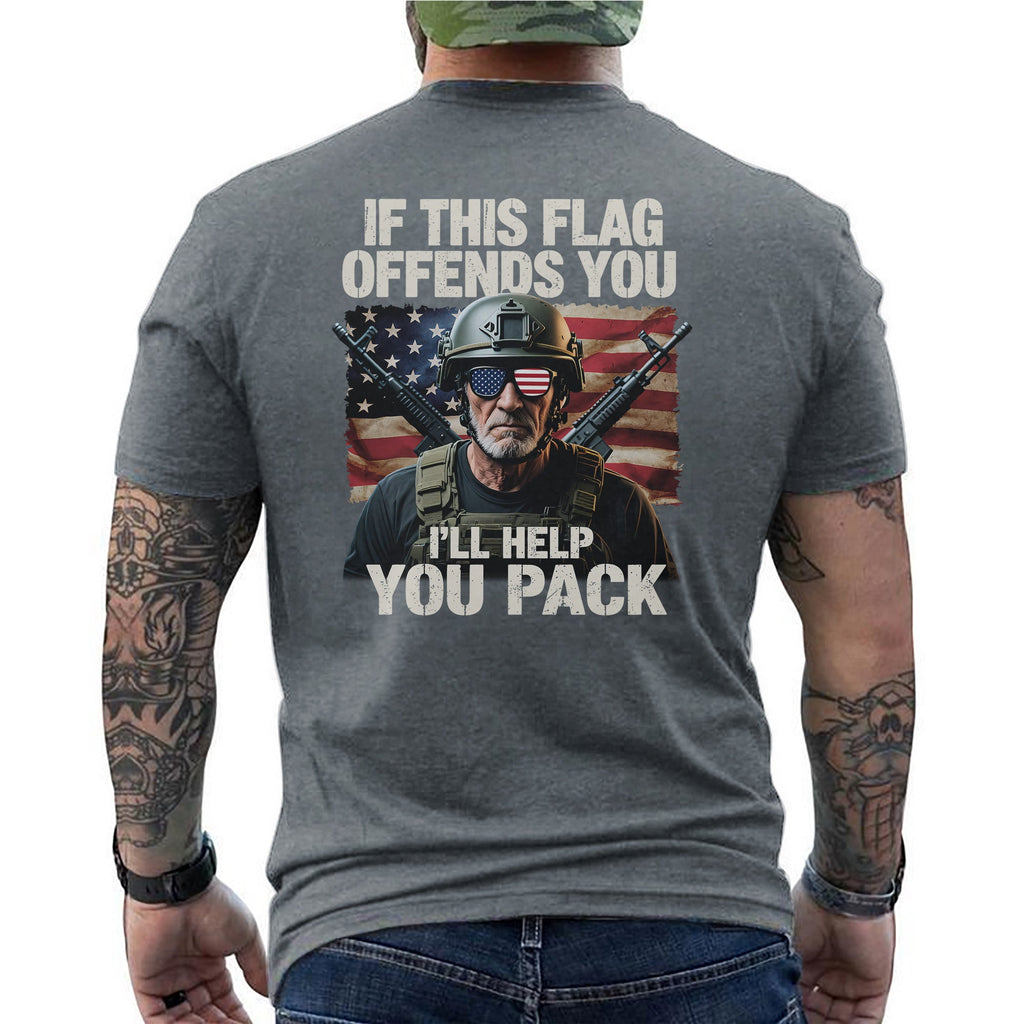 If This Flag Offends You I’ll Help Pack T-Shirt product image 7