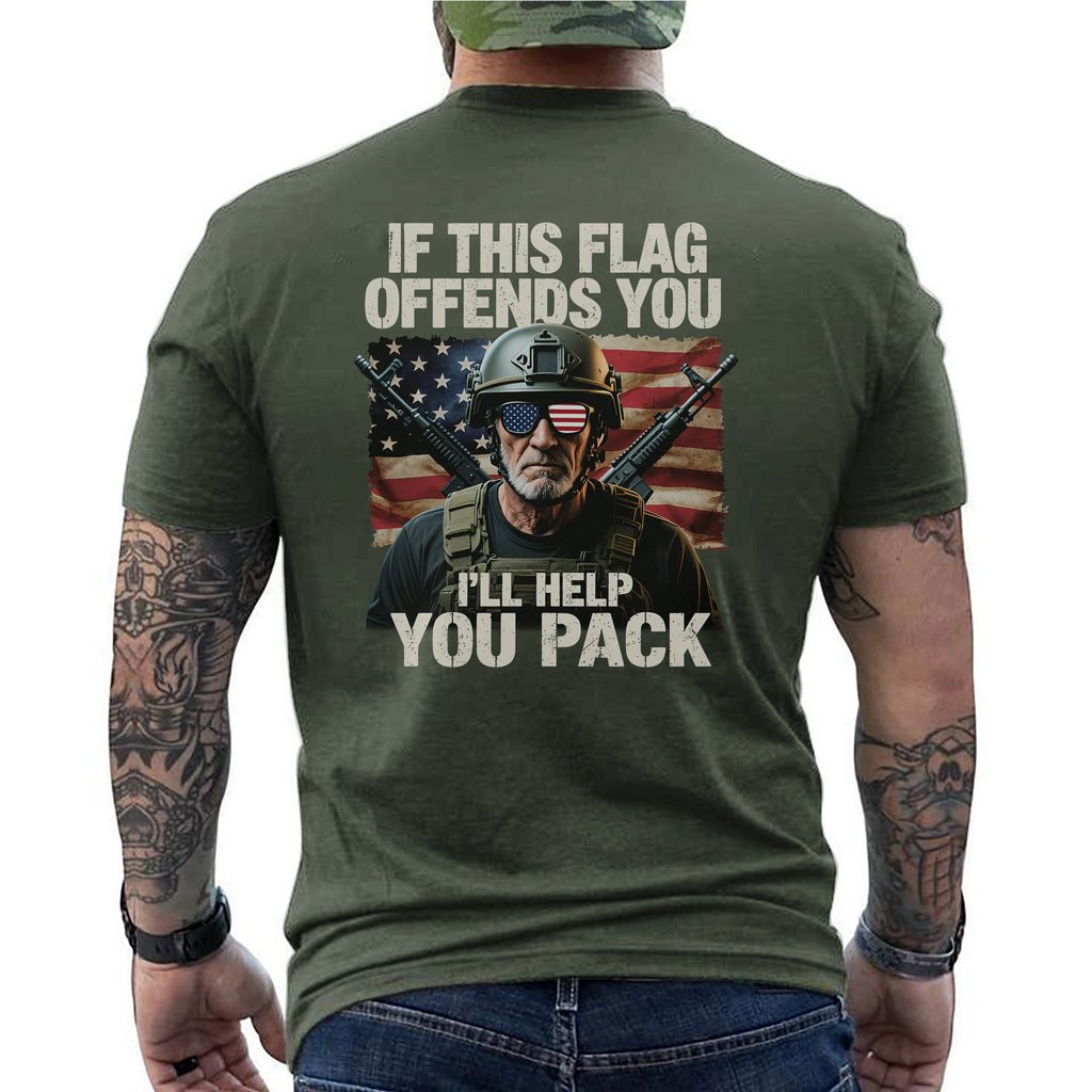 If This Flag Offends You I’ll Help Pack T-Shirt product image 11
