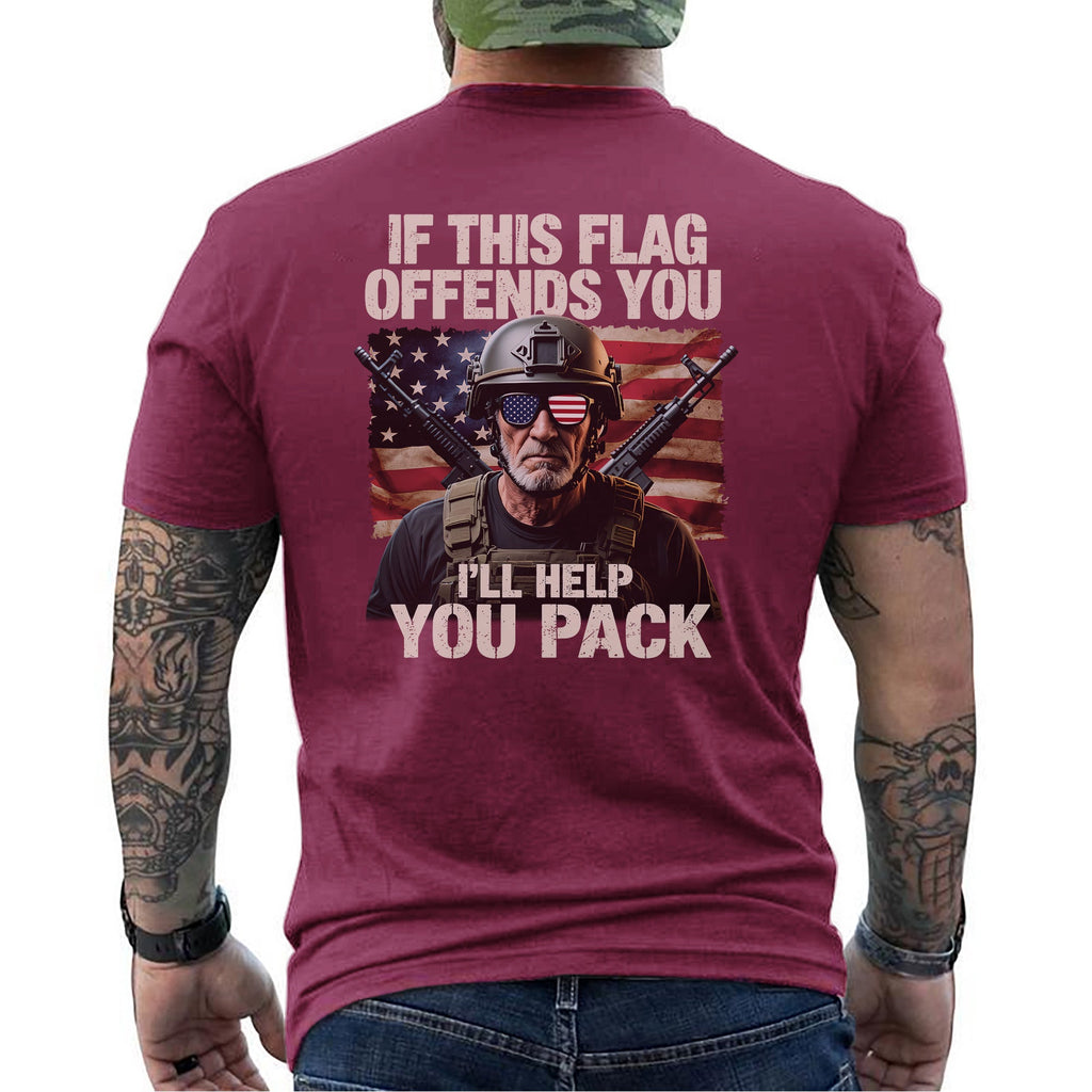 If This Flag Offends You I’ll Help Pack T-Shirt product image 15